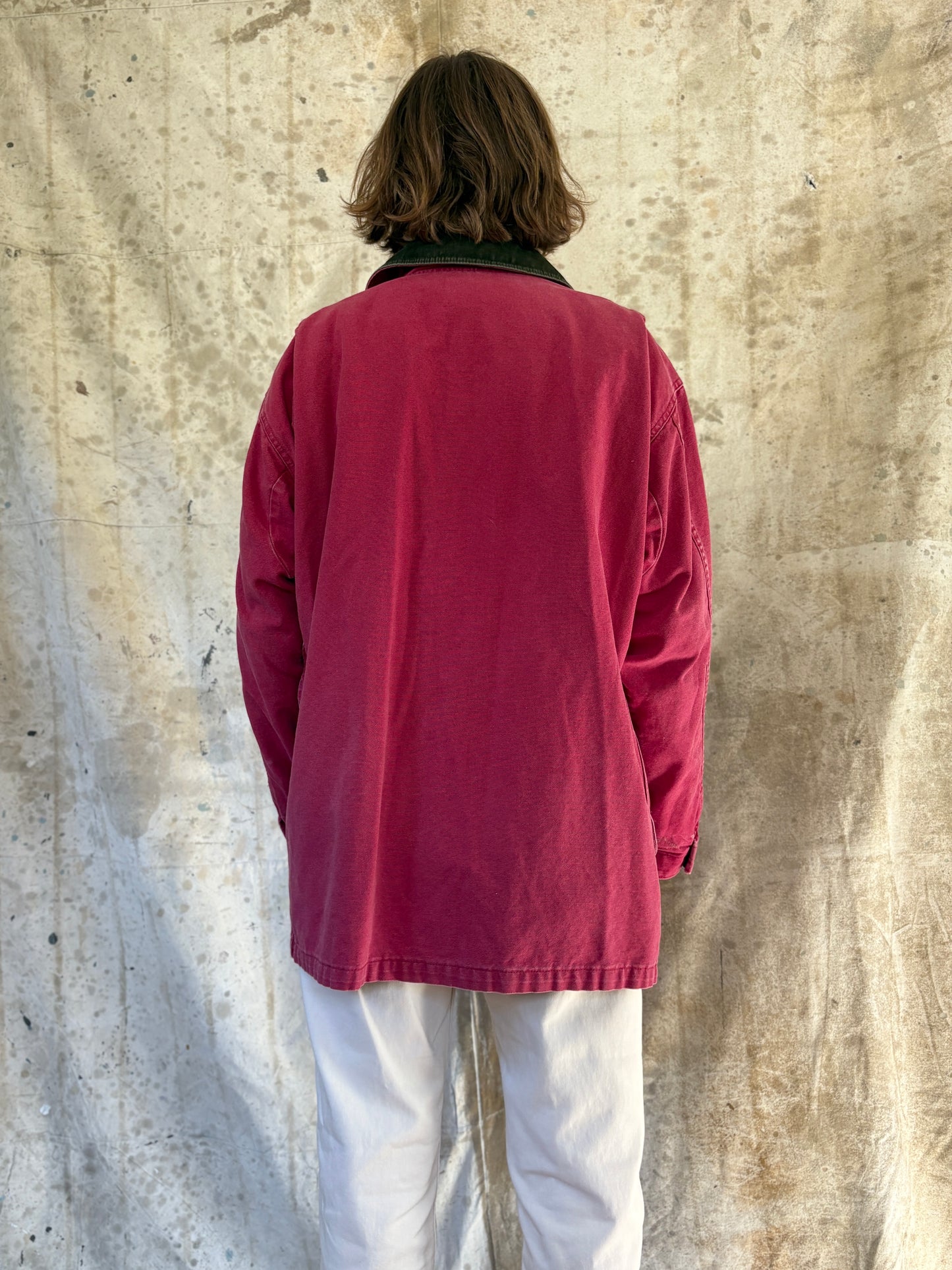 Vintage LL Bean Faded Magenta Barn Coat