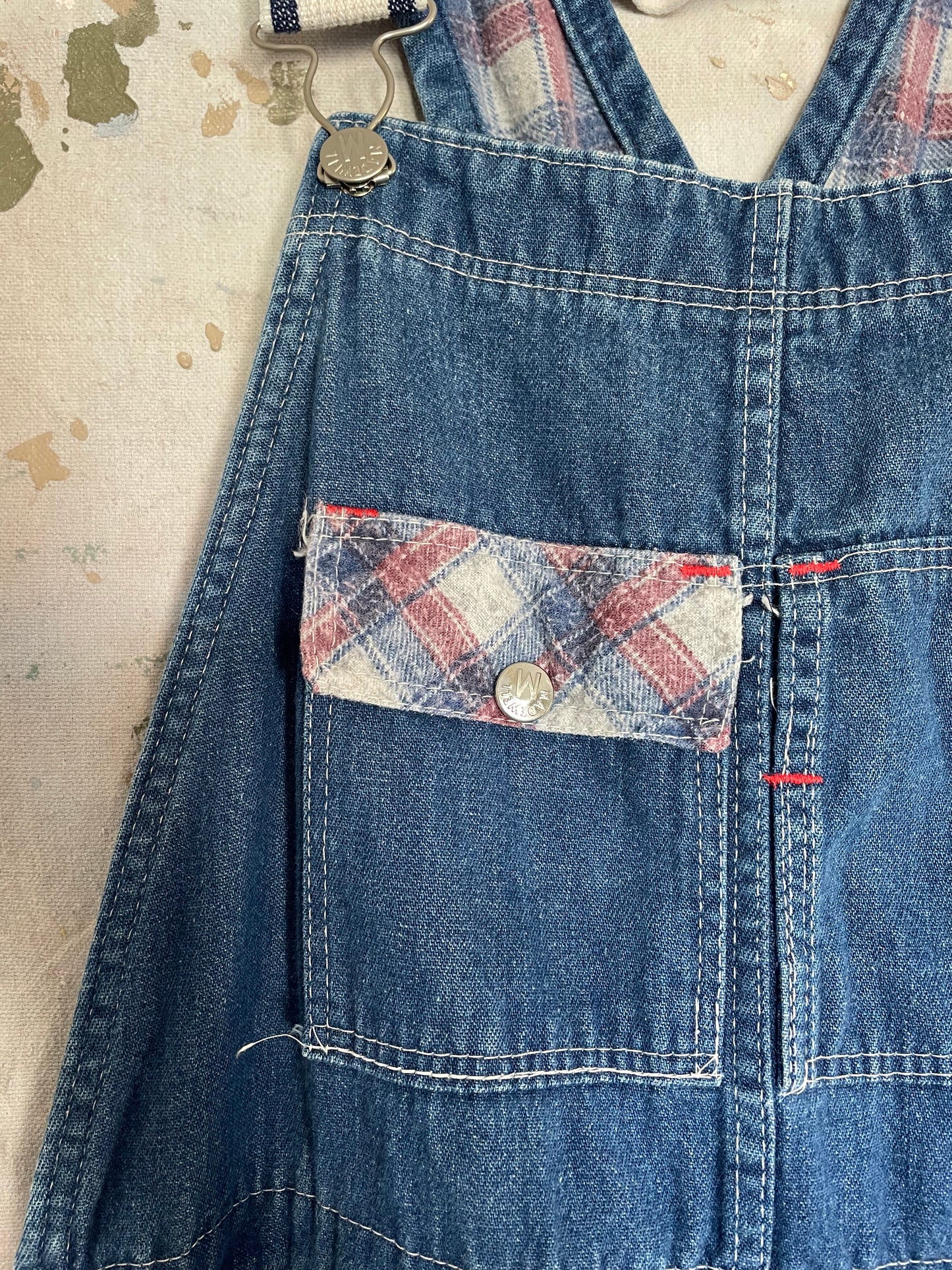 80s Madewell Flannel Lined Overalls