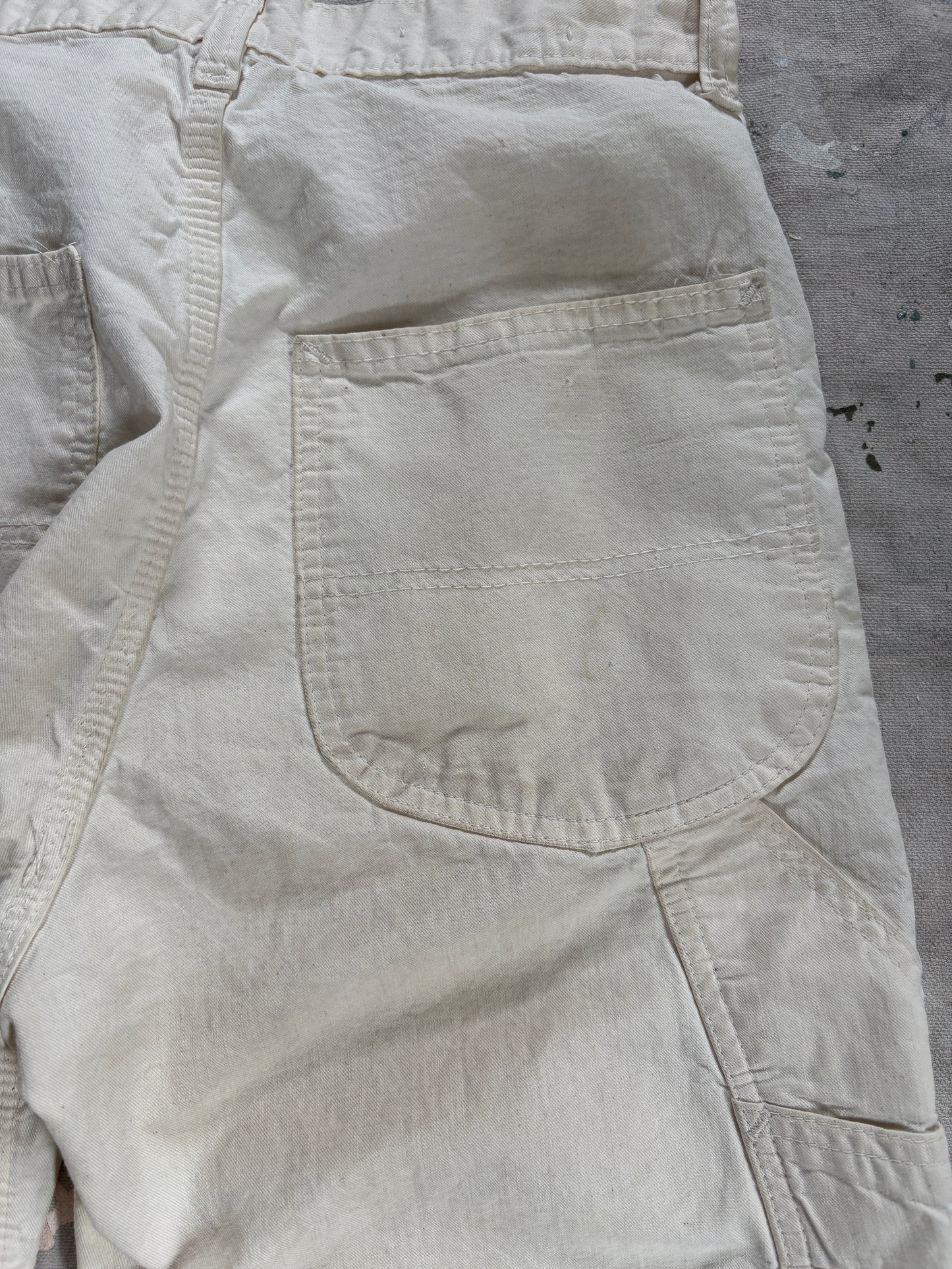 Vintage 70s Ecru Lee Painter Pants