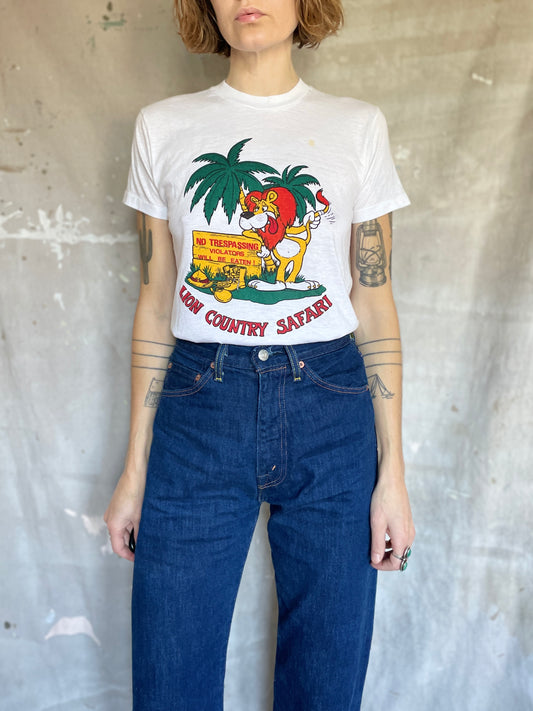 Vintage 80s Lion Country Safari Tee