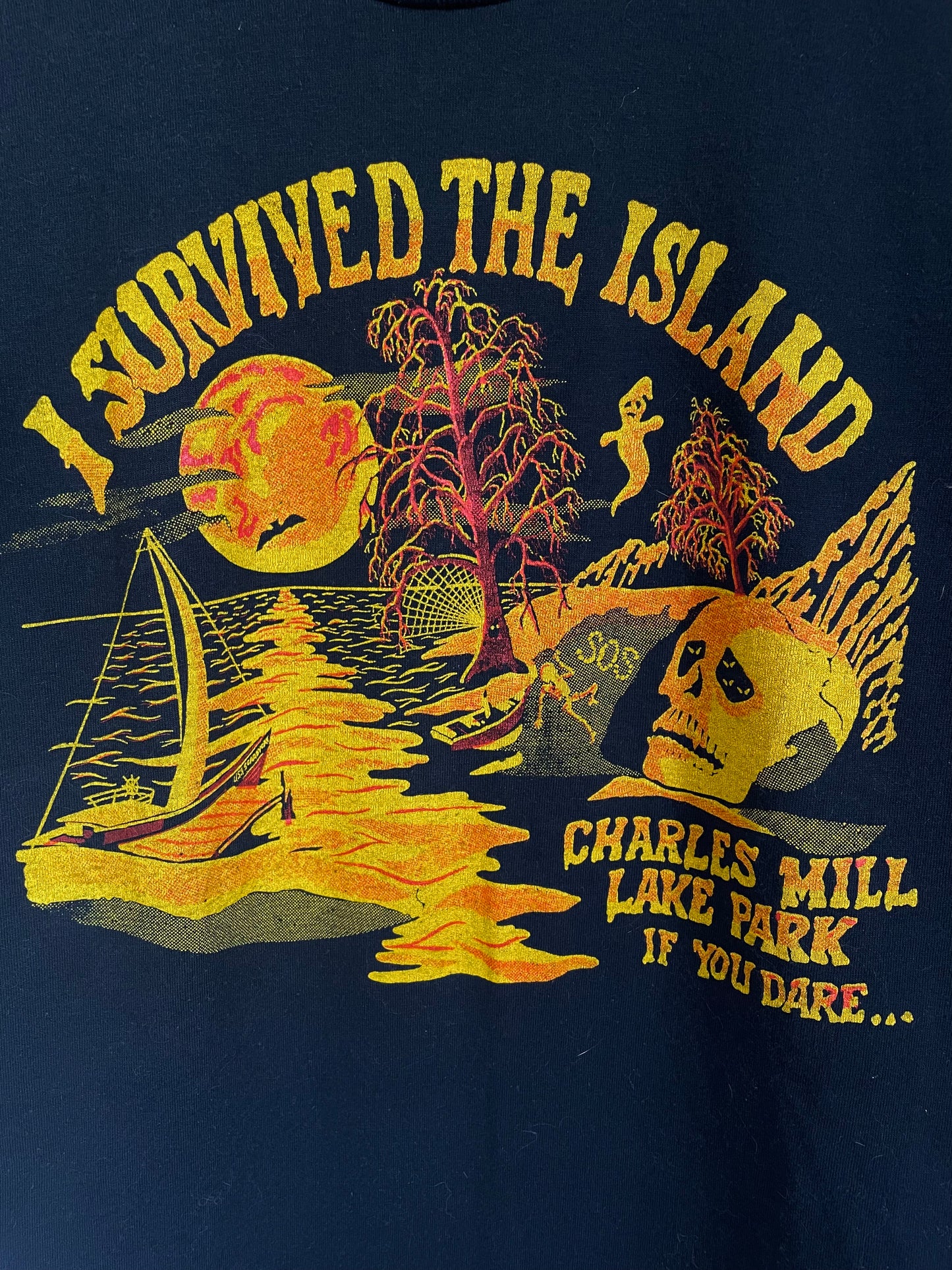 80s/90s I Survived The Island, Charles Mill Lake Park If You Dare… Tee