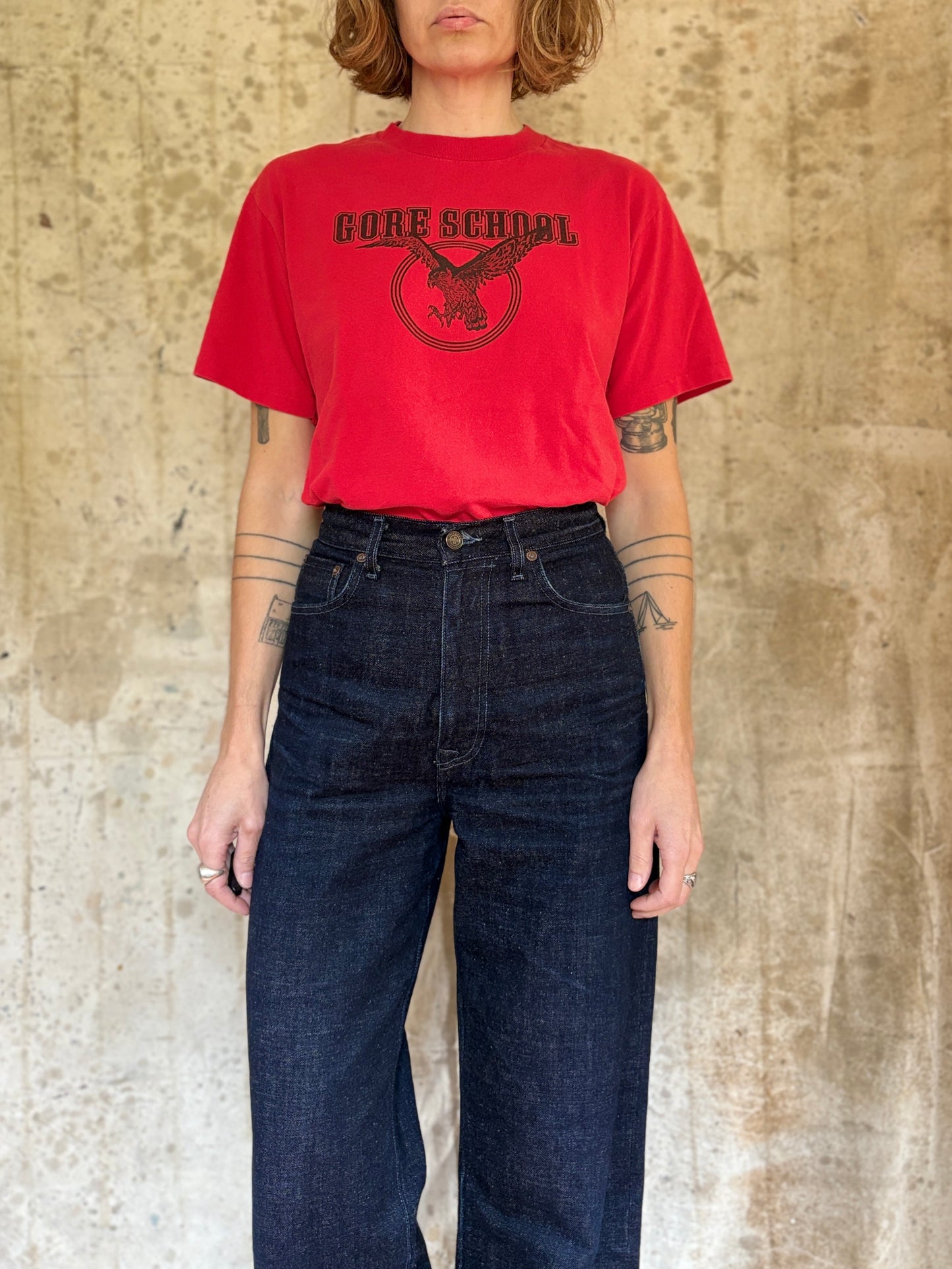 Vintage 90s Gore School Falcons Tee