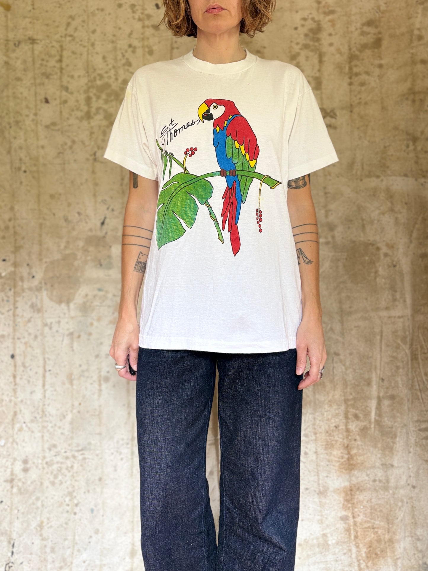 80s St. Thomas Parrot Tee