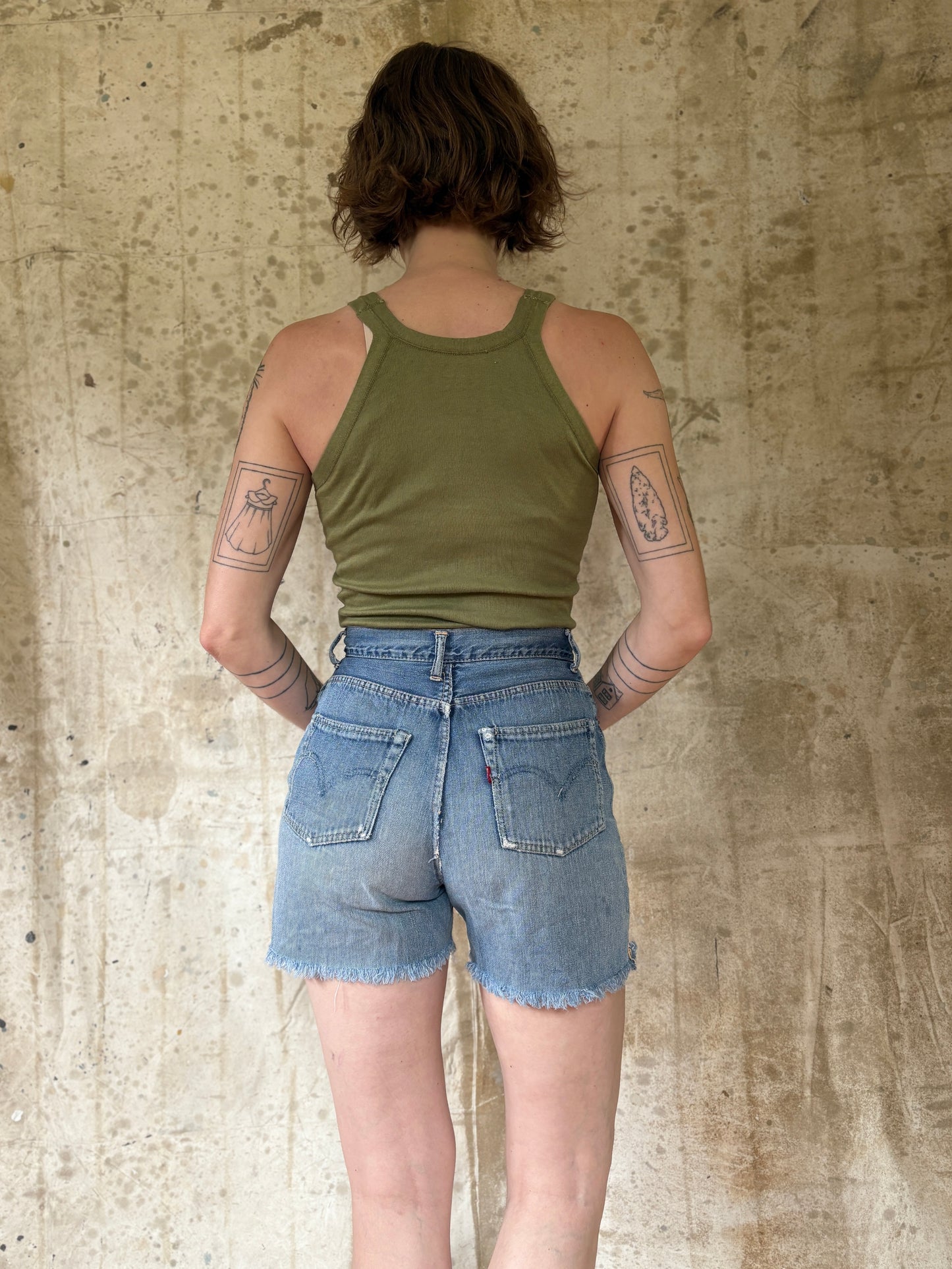 Vintage 50s Levi’s 701 Cut Off Jean Shorts