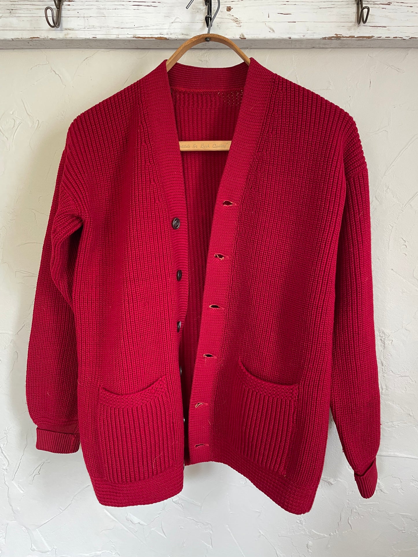 40s Merlot Cardigan Sweater