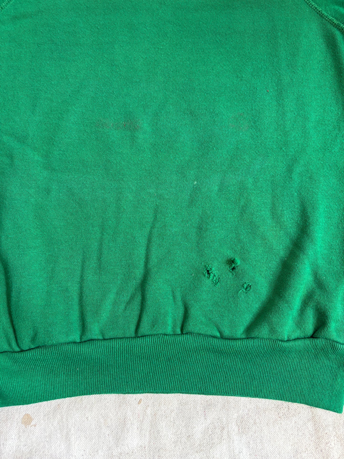 Vintage 80s Blank Green Sweatshirt
