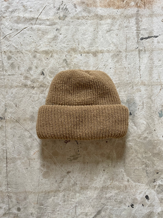 Chunky Knit Tan Beanie