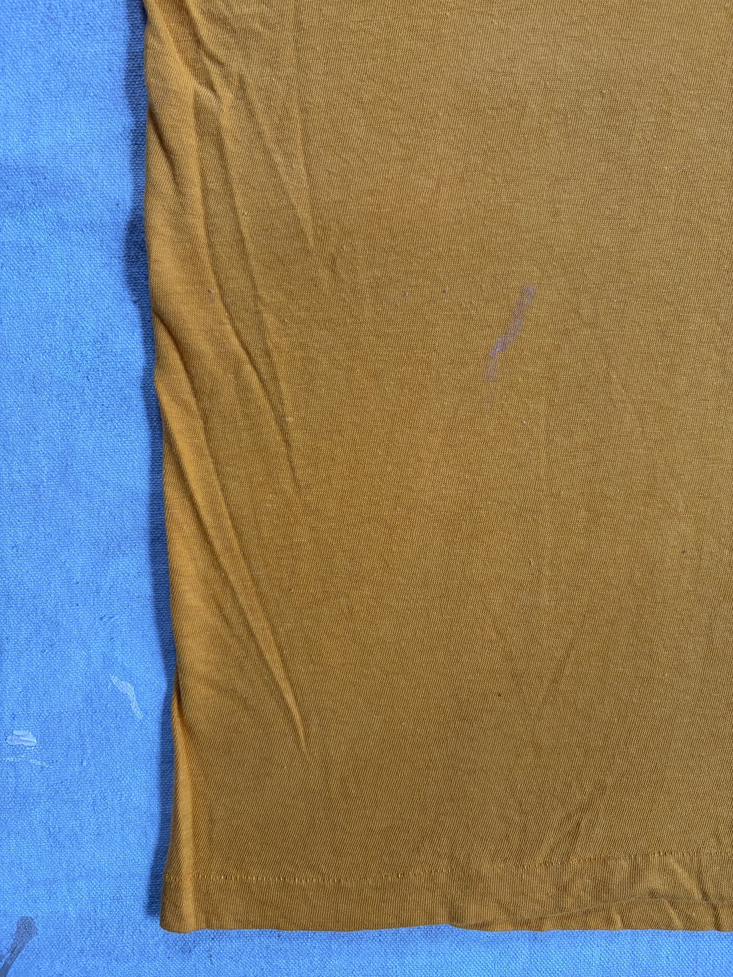 Vintage 60s/70s BVD Blank Yellow Pocket Tee