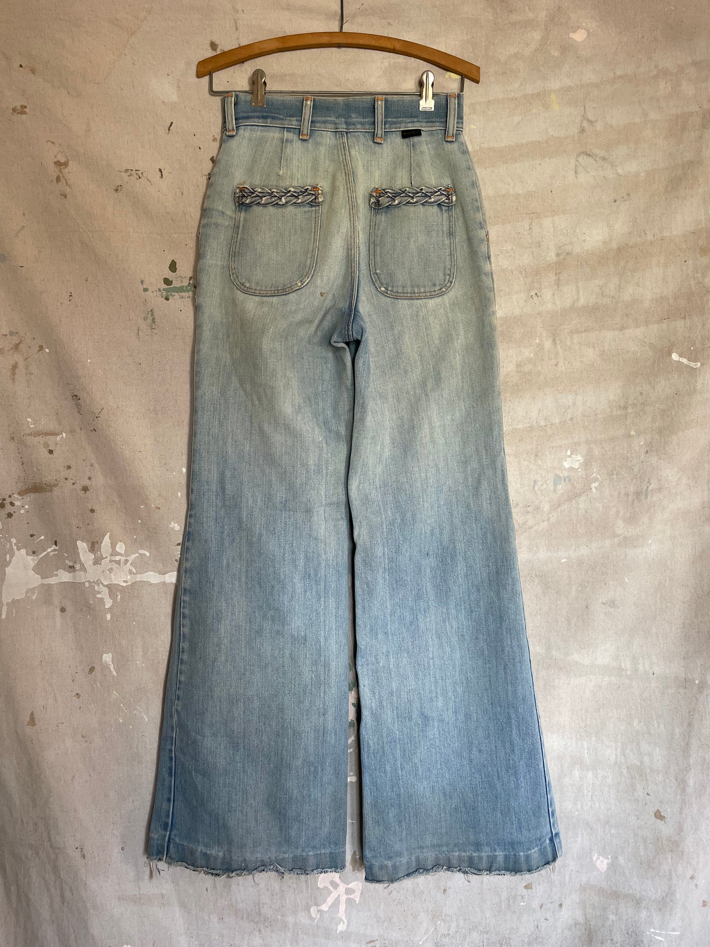 70s Wrangler Wide Leg Bell Bottom Jeans