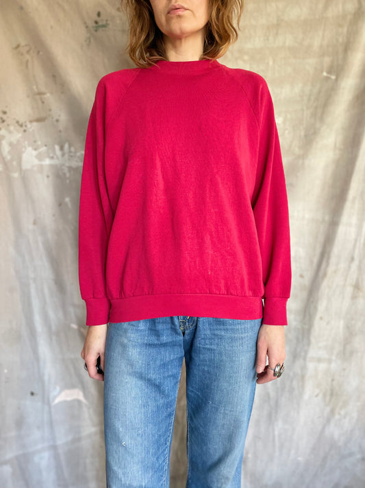 90s Magenta Blank Sweatshirt