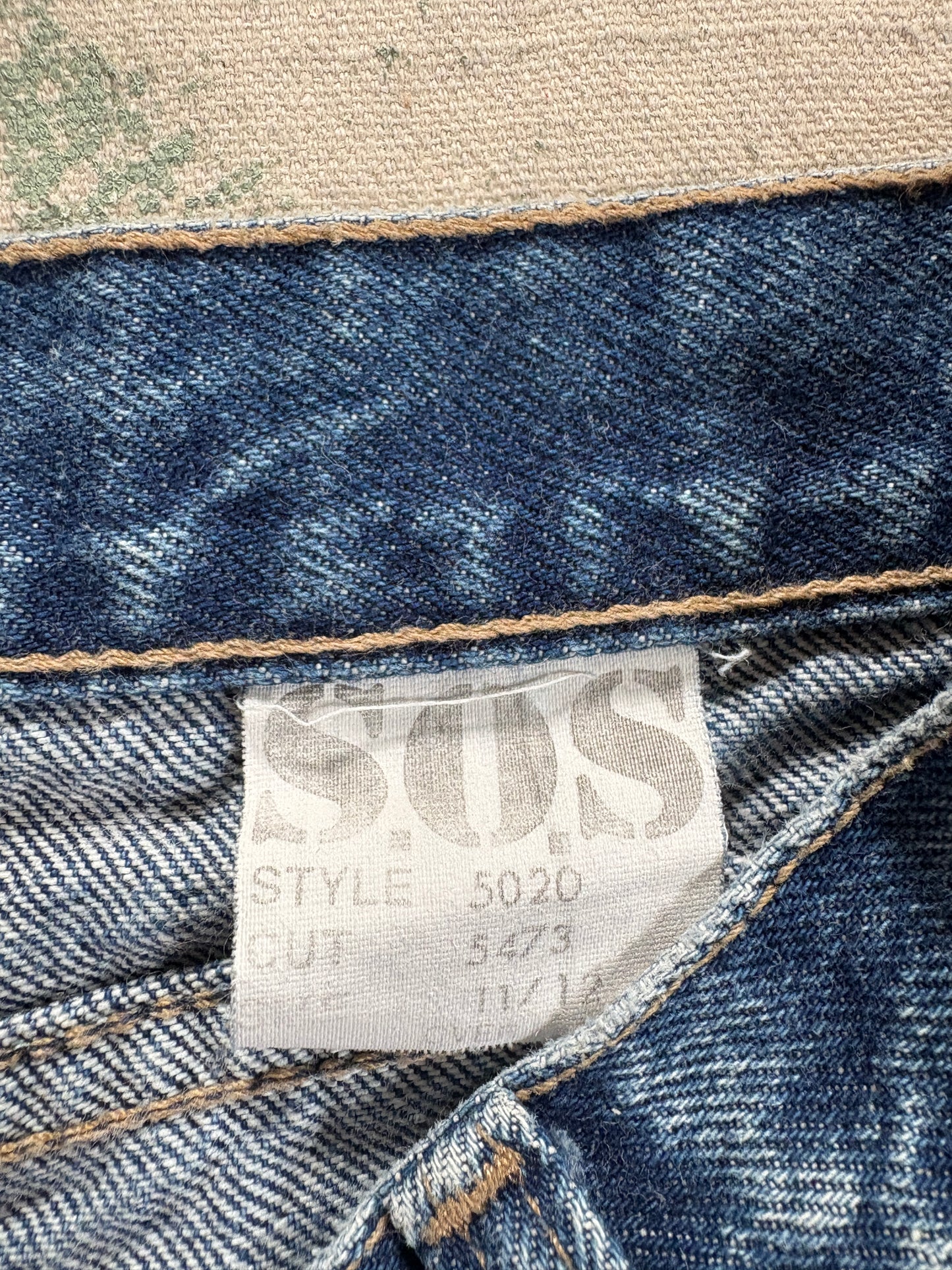 Vintage 90s SOS Standing Ovation Streetwear Tapered Jeans
