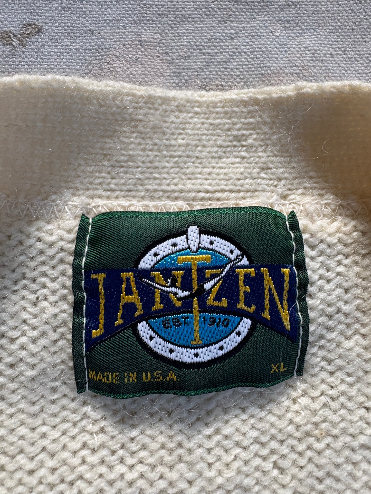 Vintage 80s Ecru Jantzen Cardigan