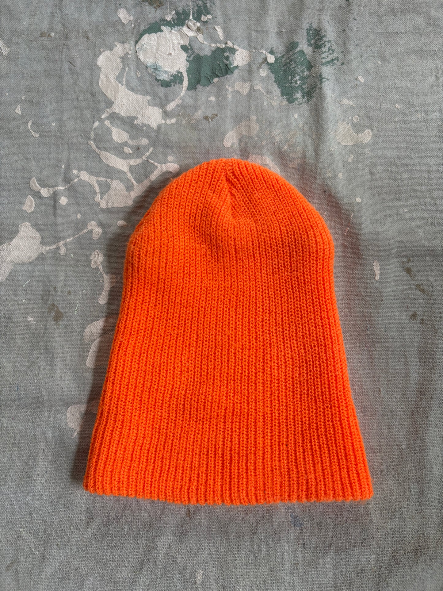 Vintage Safety Orange Watch Cap