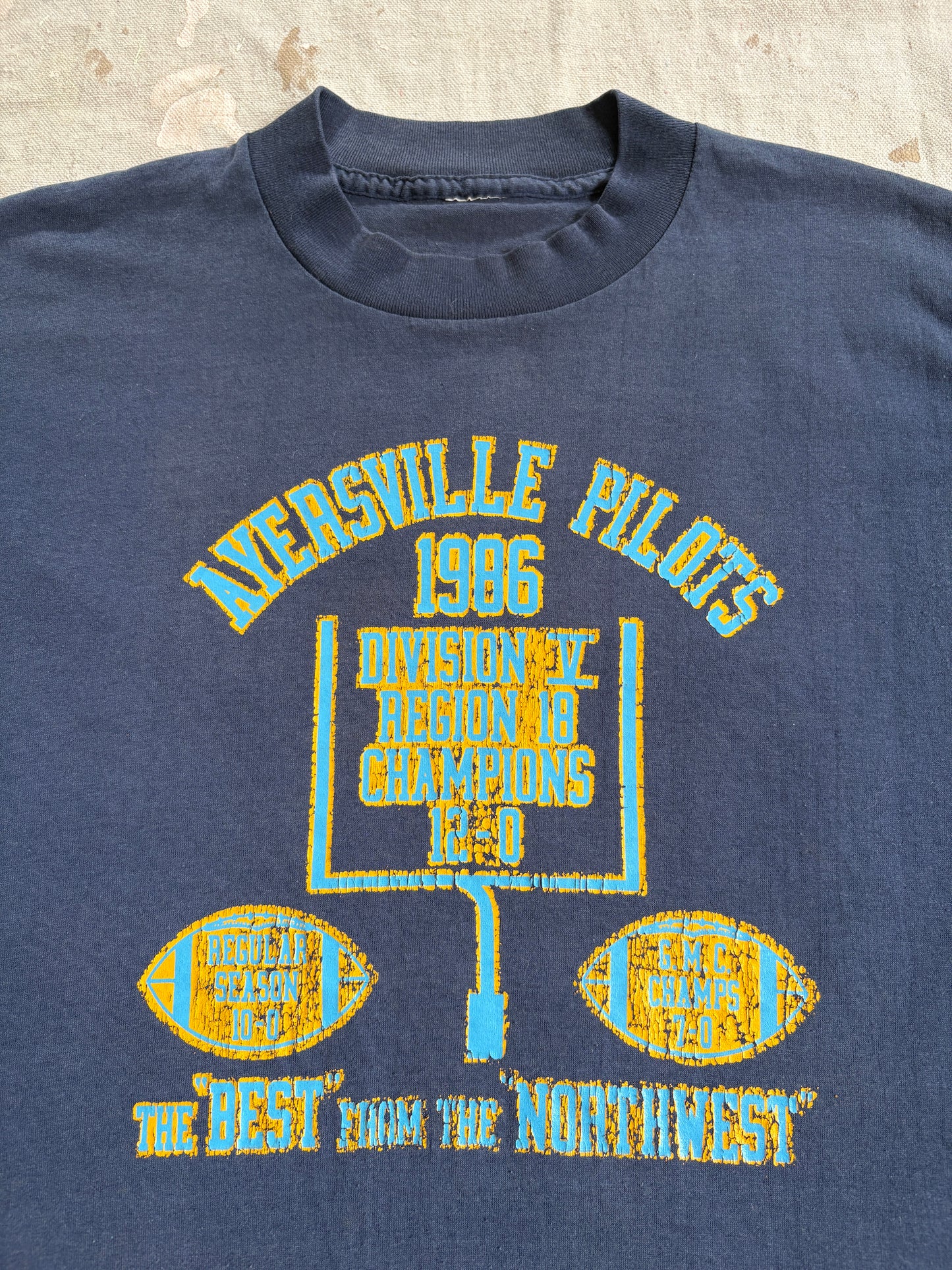 80s Ayersville Pilots Football Tee