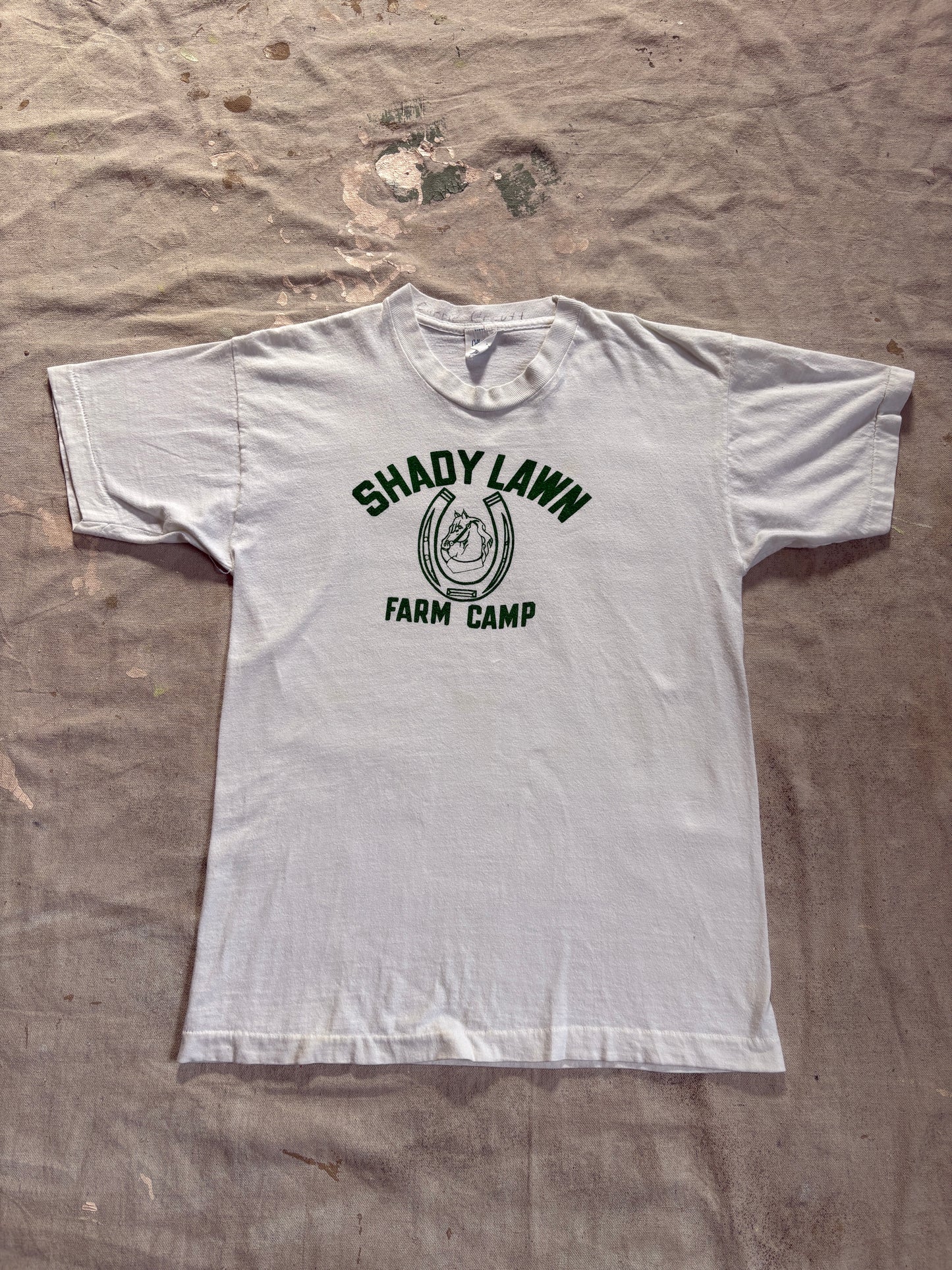 Vintage 60s/70s Shady Lawn Farm Camp Tee