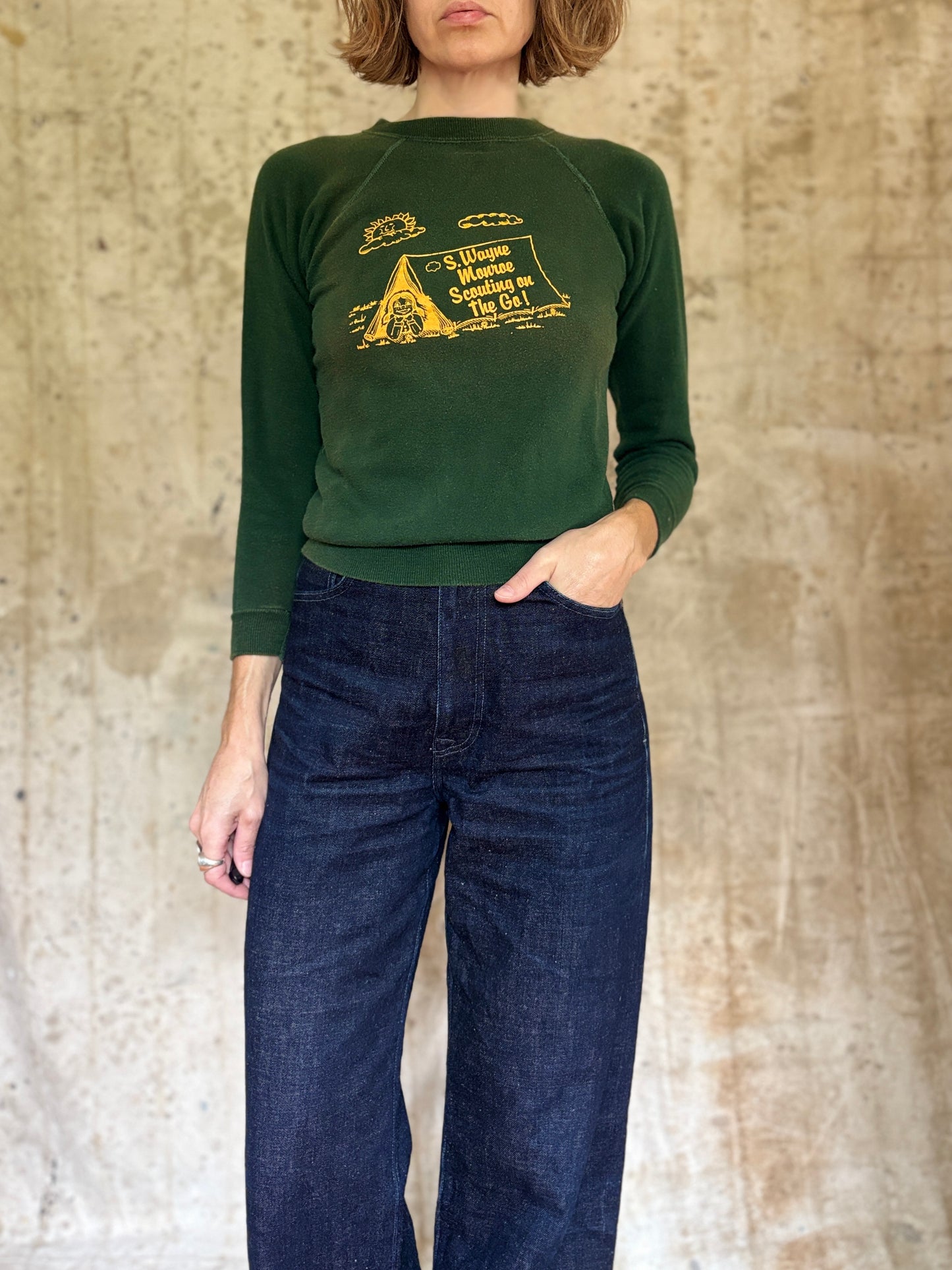 80s S. Wayne Monroe Girl Scouts Sweatshirt