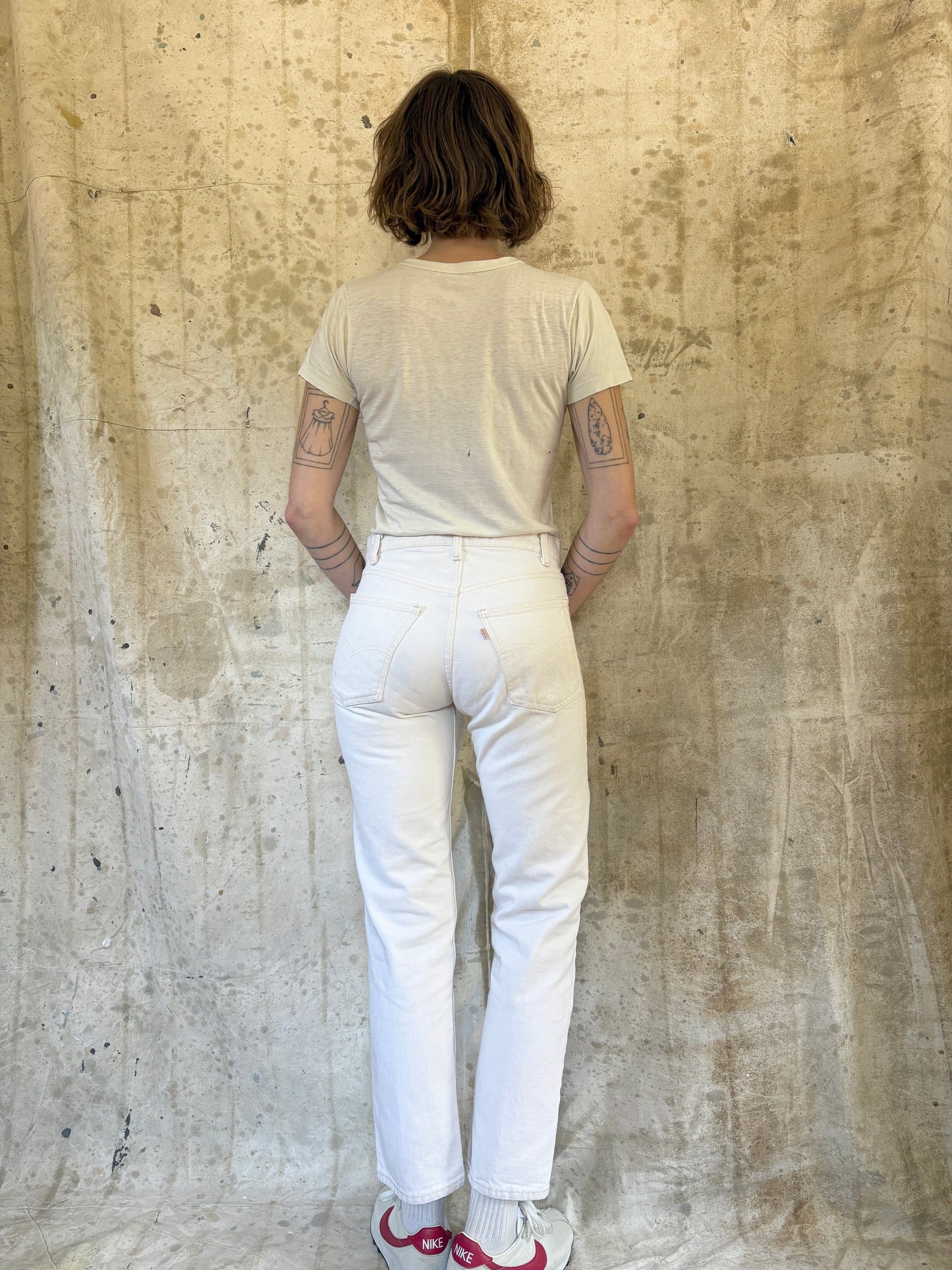 Vintage 80s Ecru Levi’s 505 Jeans