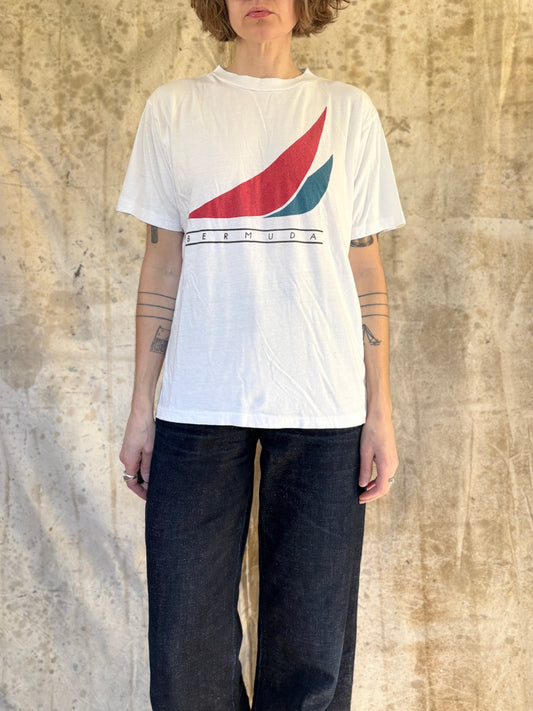 Vintage 90s Bermuda Sailboat Tee