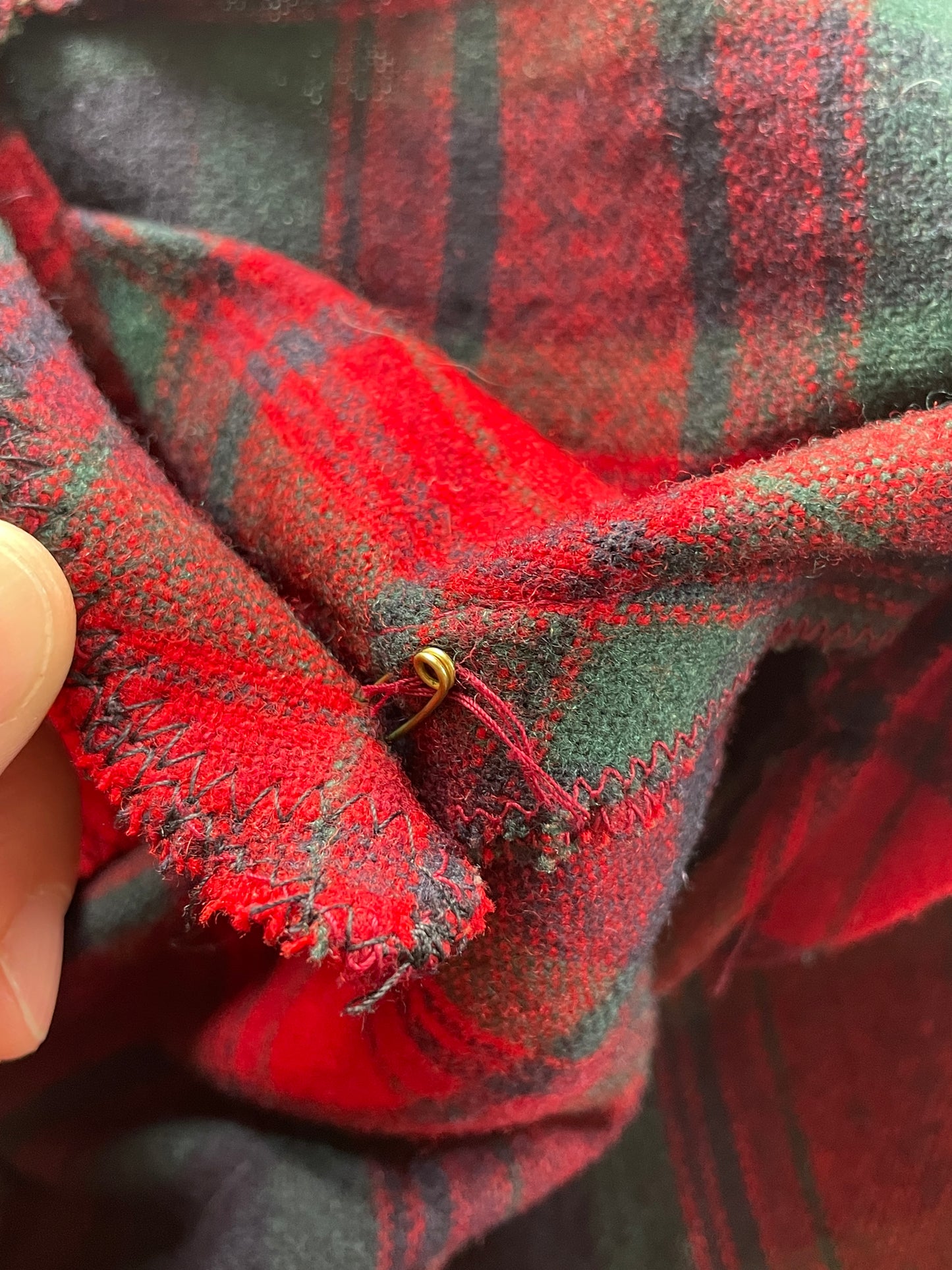 70s Plaid Pendleton Coat