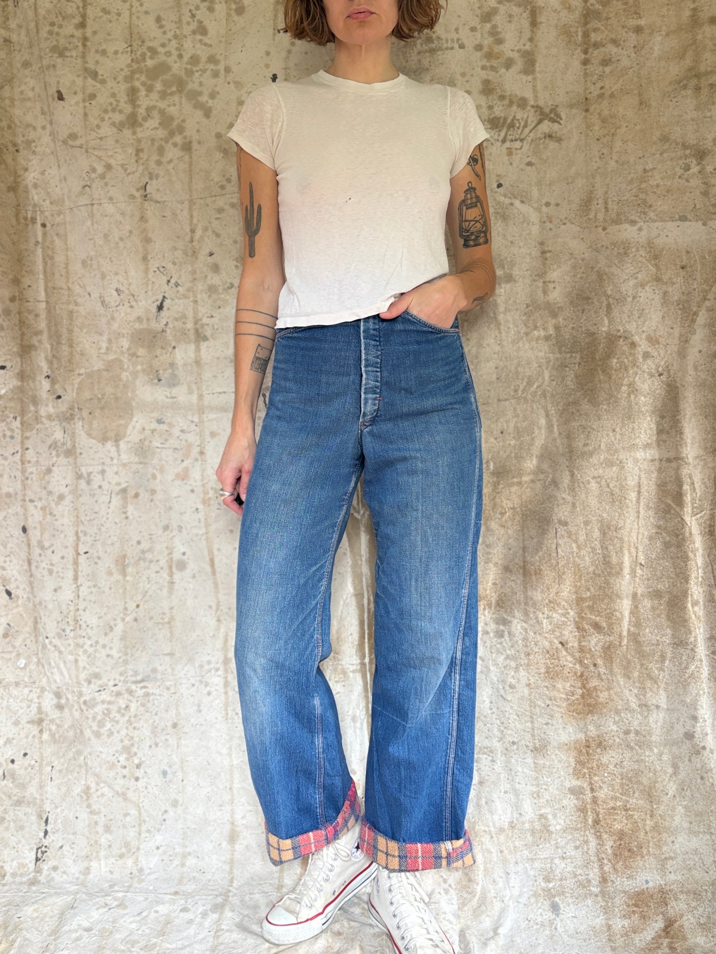 60s Flannel Lined Jeans