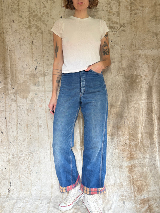 60s Flannel Lined Jeans