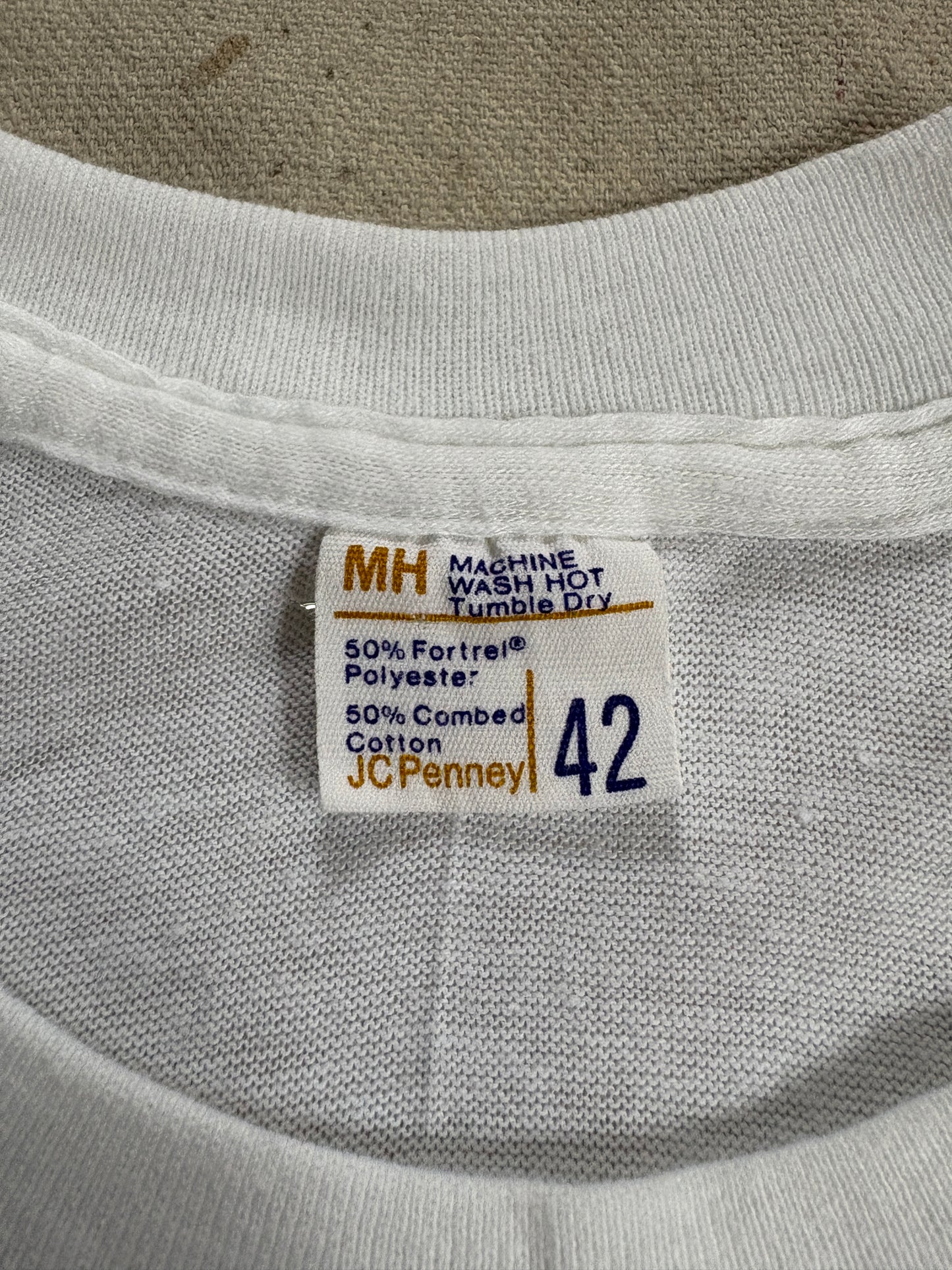 Vintage 80s JcPenney Blank White Tee