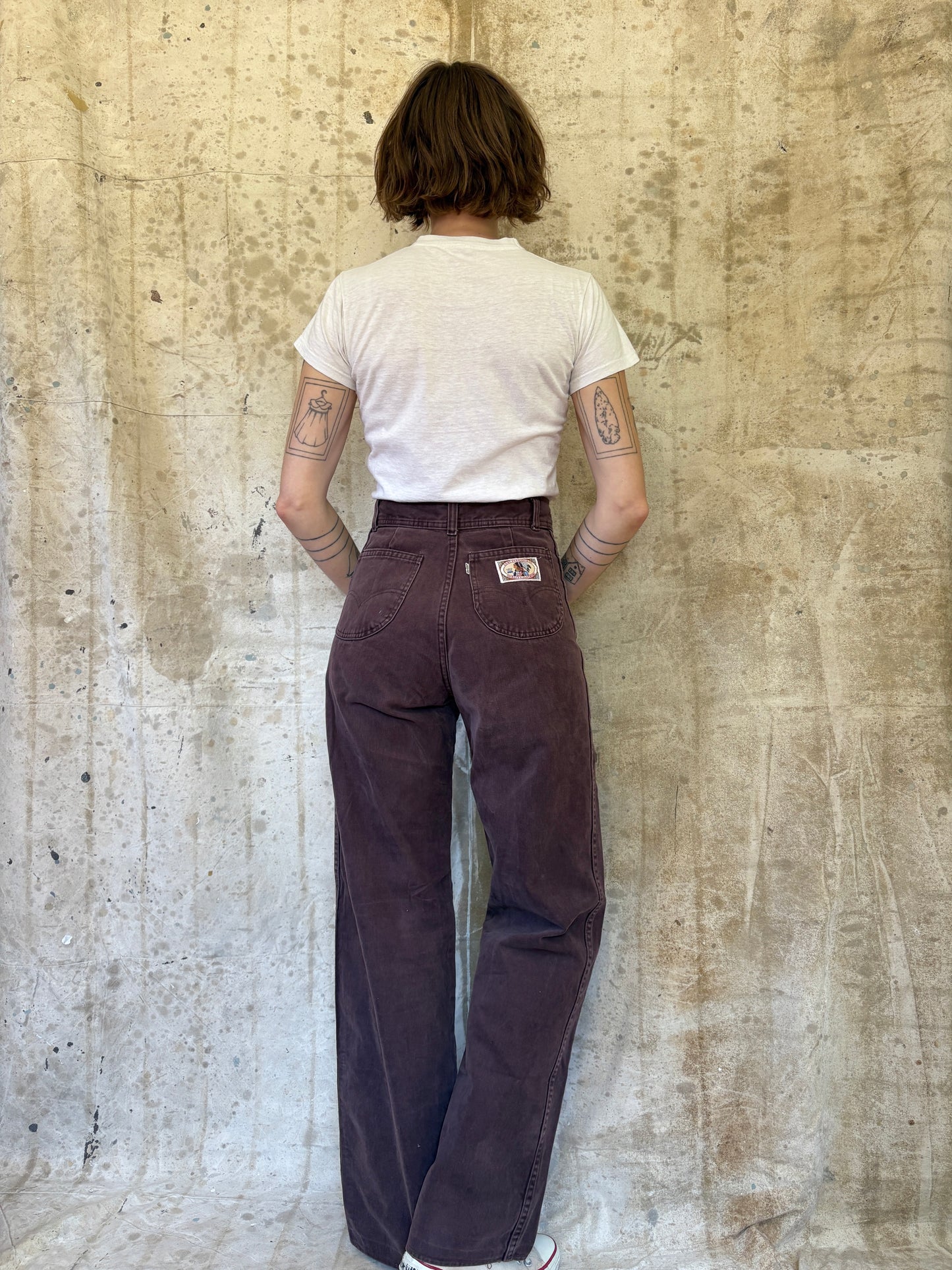 Vintage 70s Brown Levi’s Wide Leg Bells