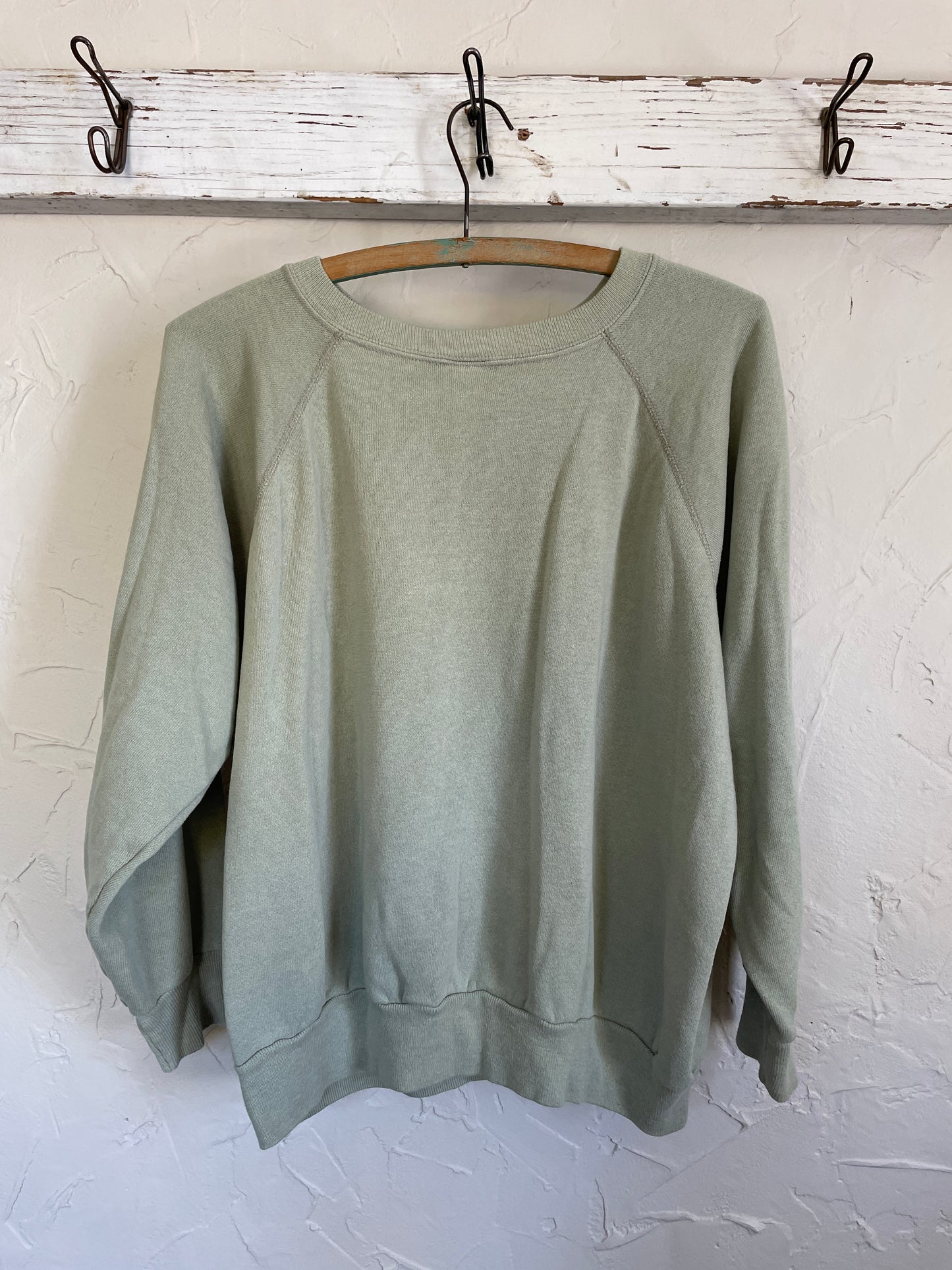80s Pale Sage Green Sweatshirt