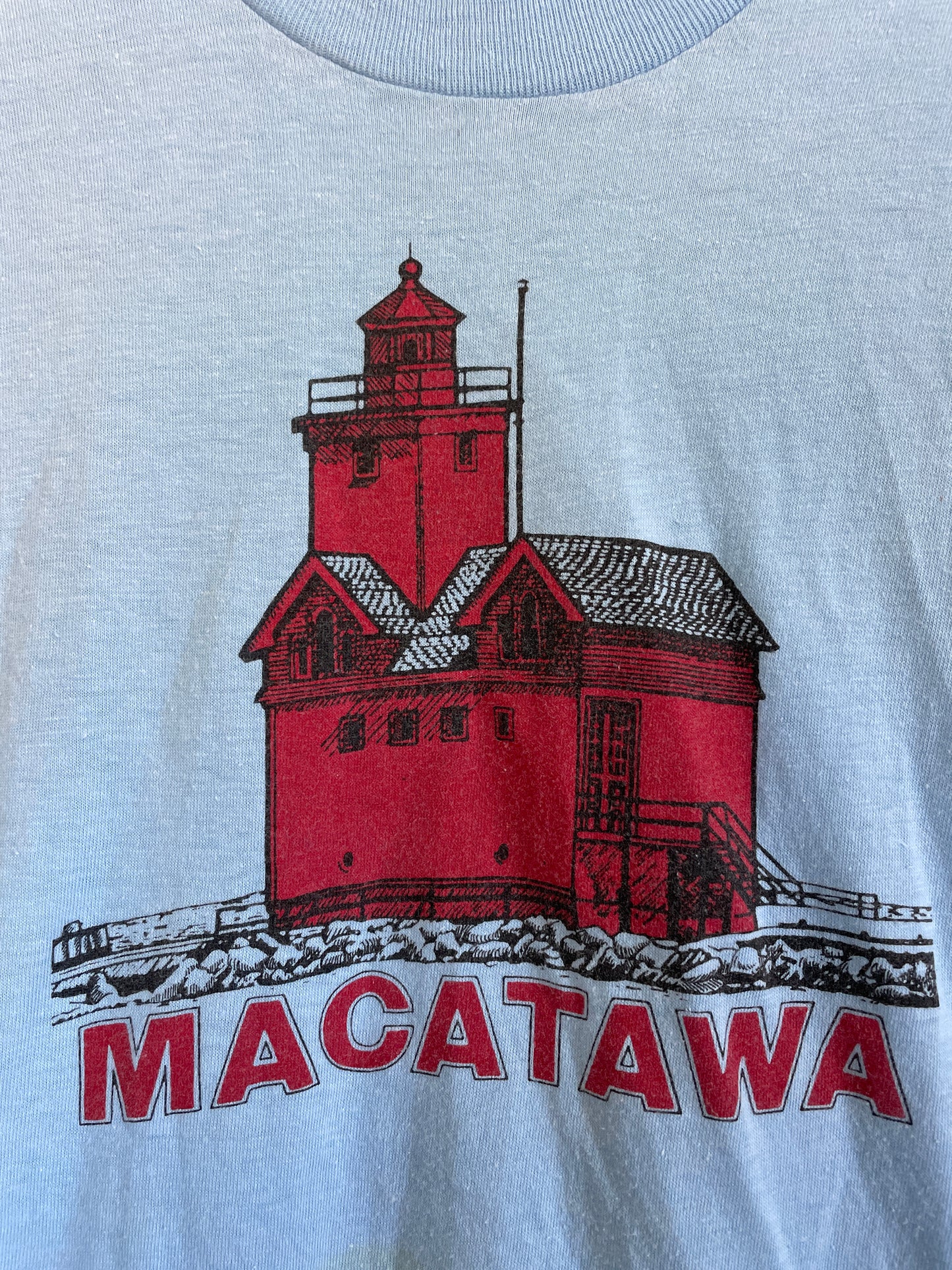 80s Macatawa Lighthouse, Holland, Michigan Tee