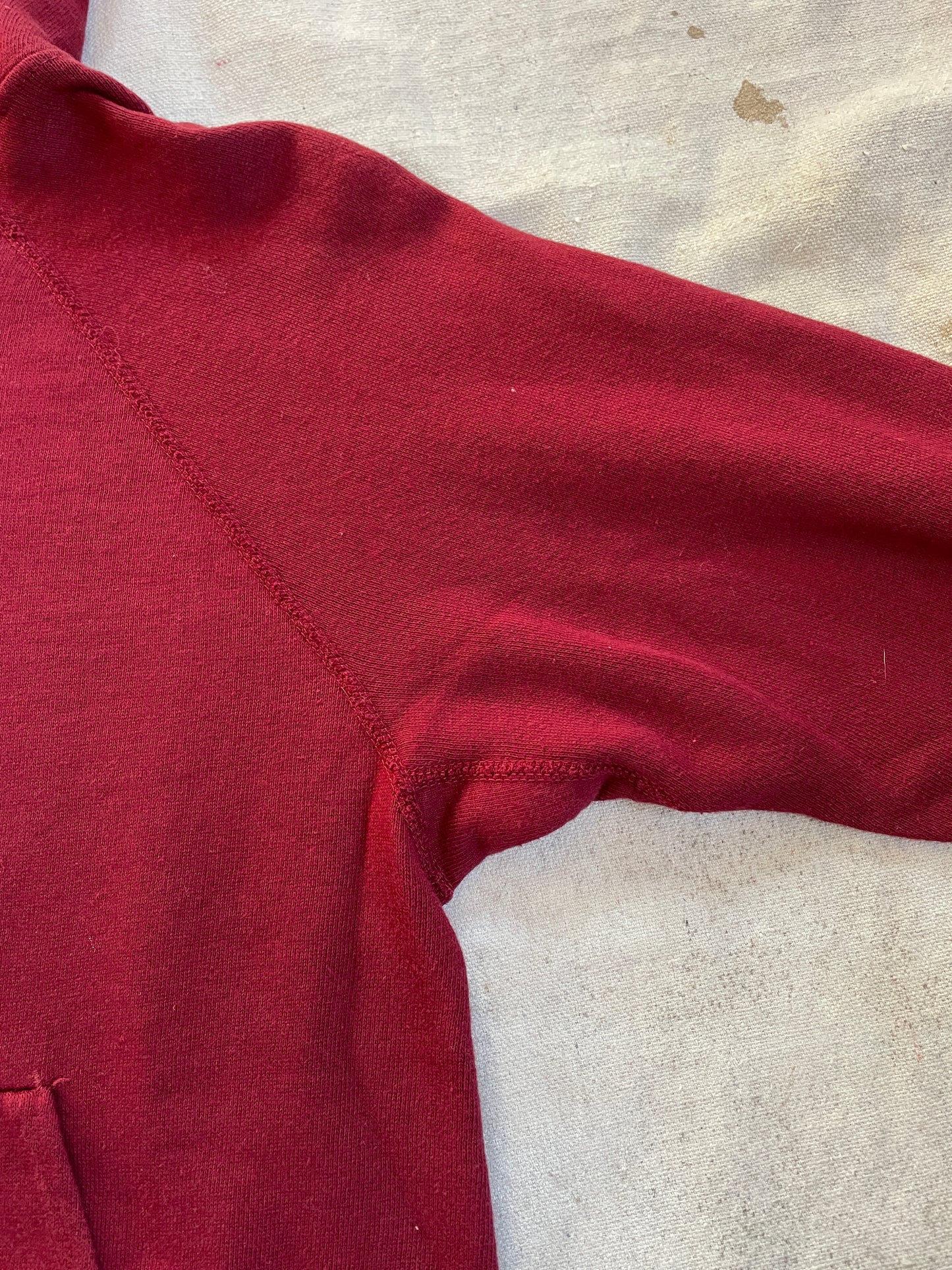 80s Blank Maroon Hoodie