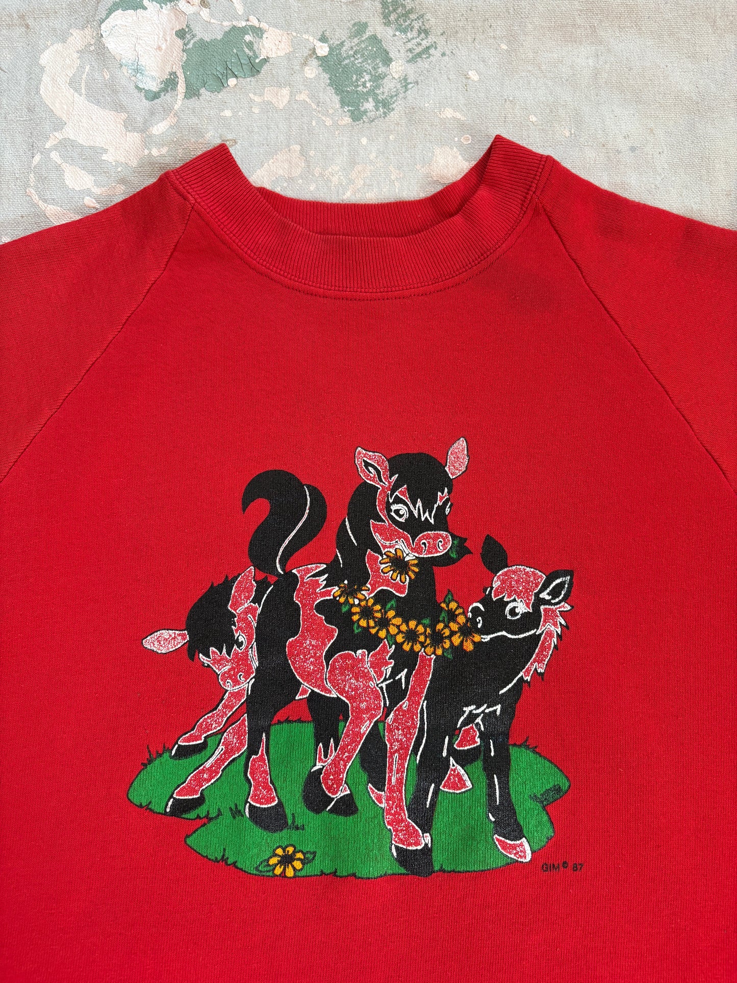 80s Deer Family Sweatshirt
