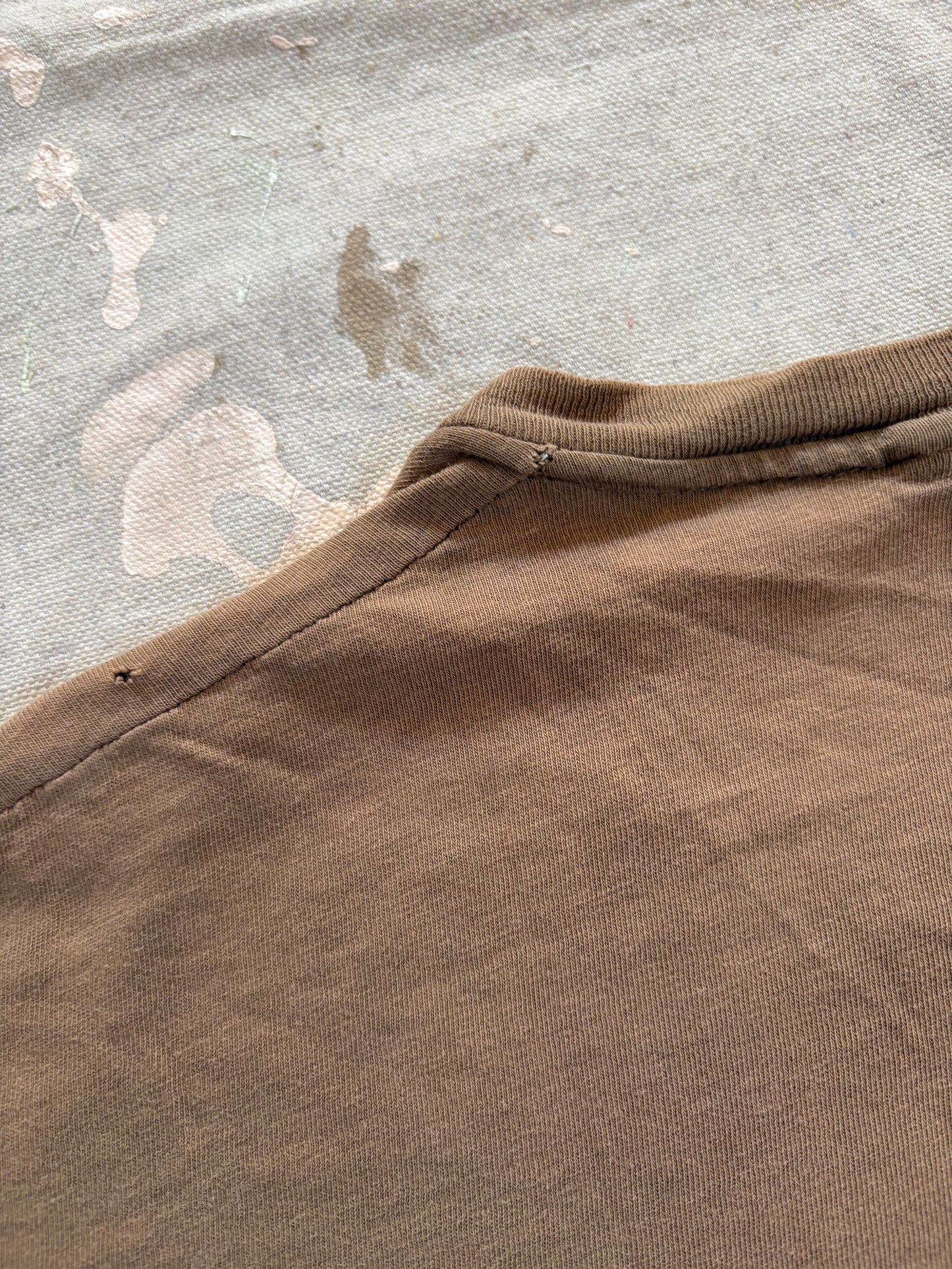 Vintage 80s Blank Brown Tee