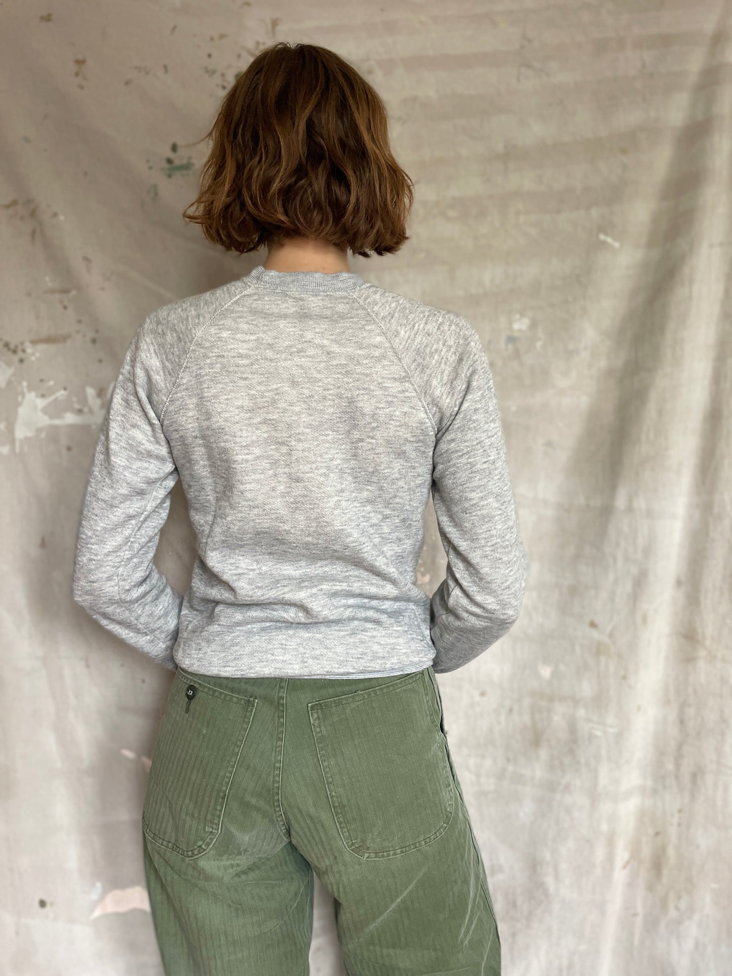 80s Blank Grey Sweatshirt