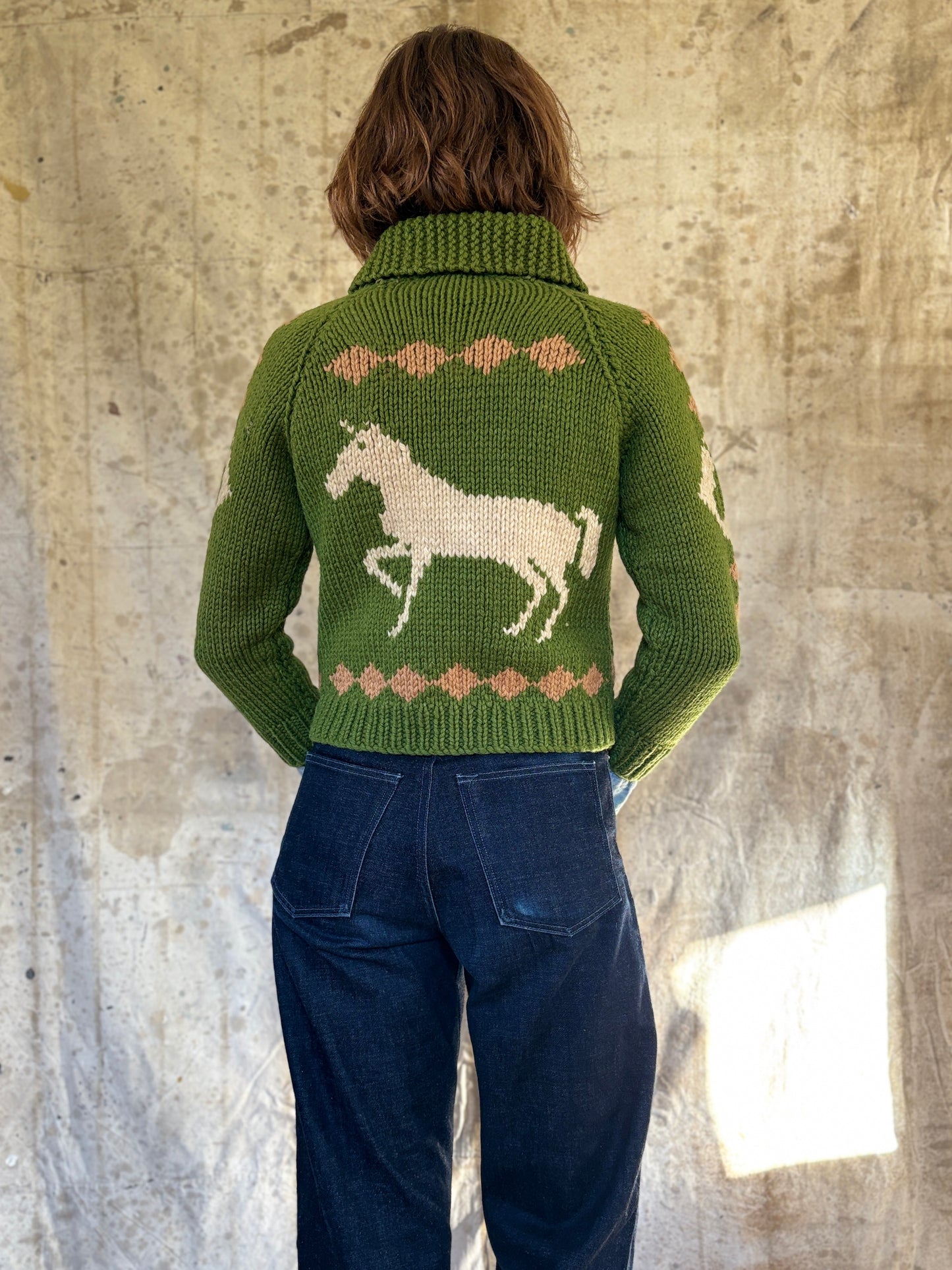60s Mary Maxim Horse Sweater