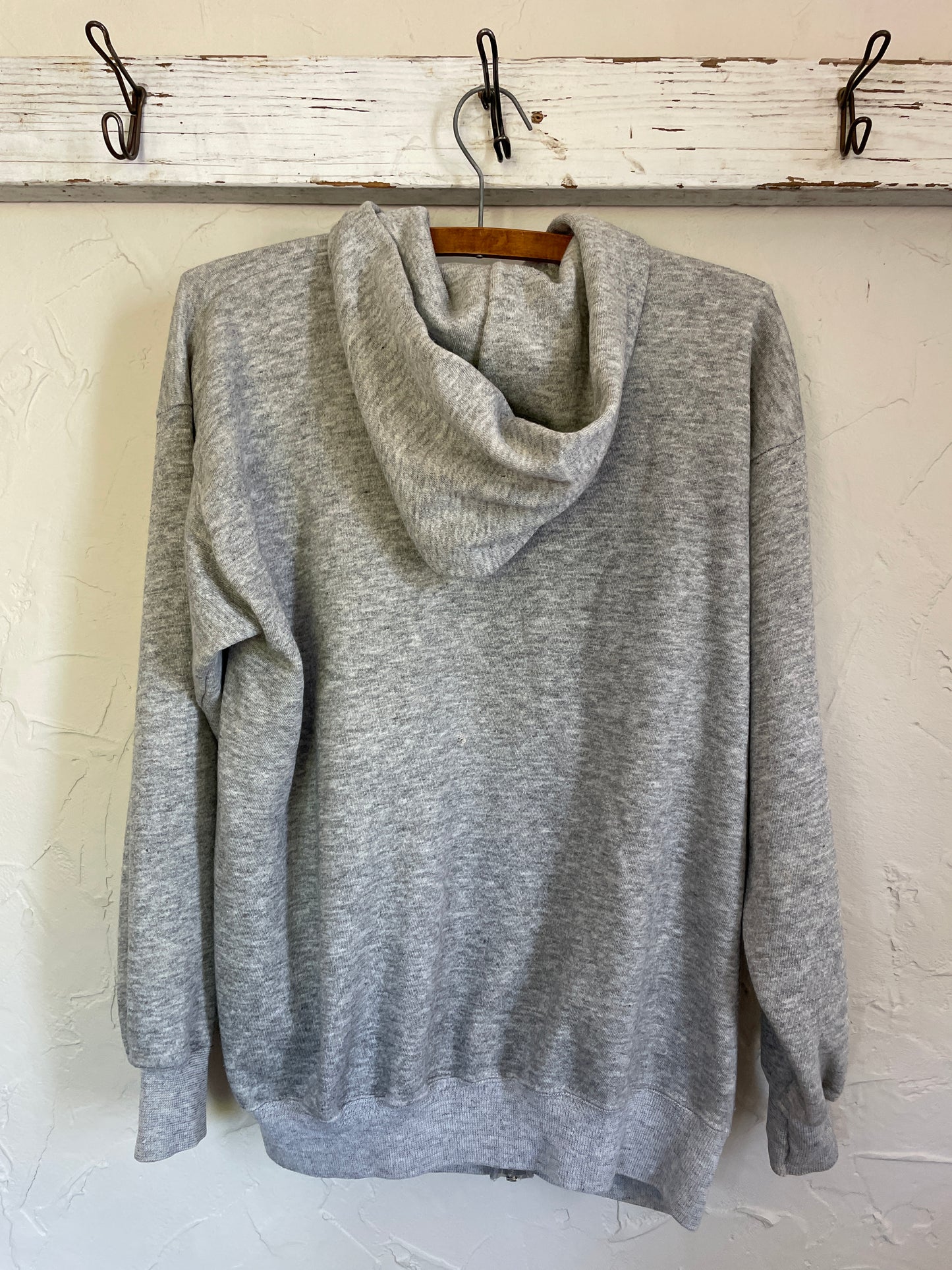 80s Blank Heather Grey Hoodie