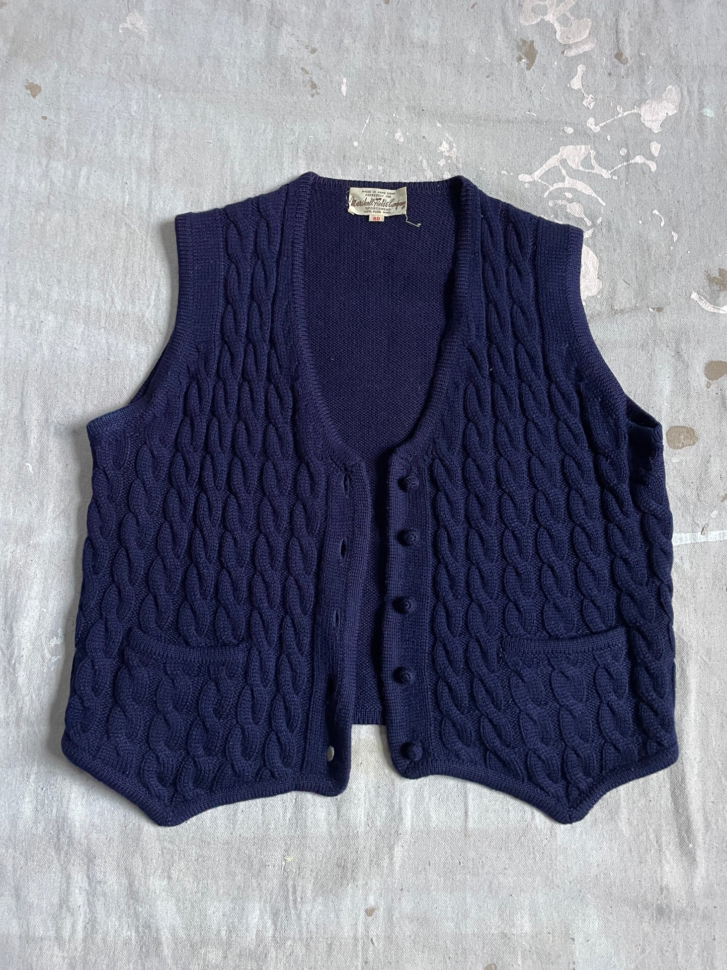 70s Wool Vest