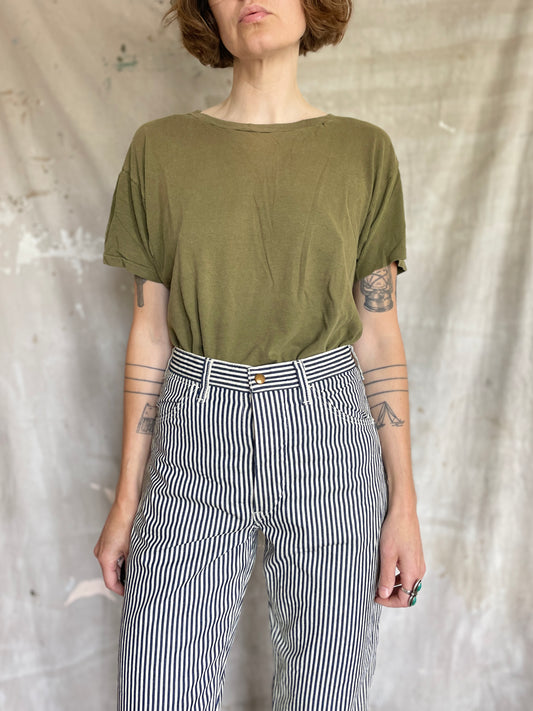 70s Blank Army Green Tee