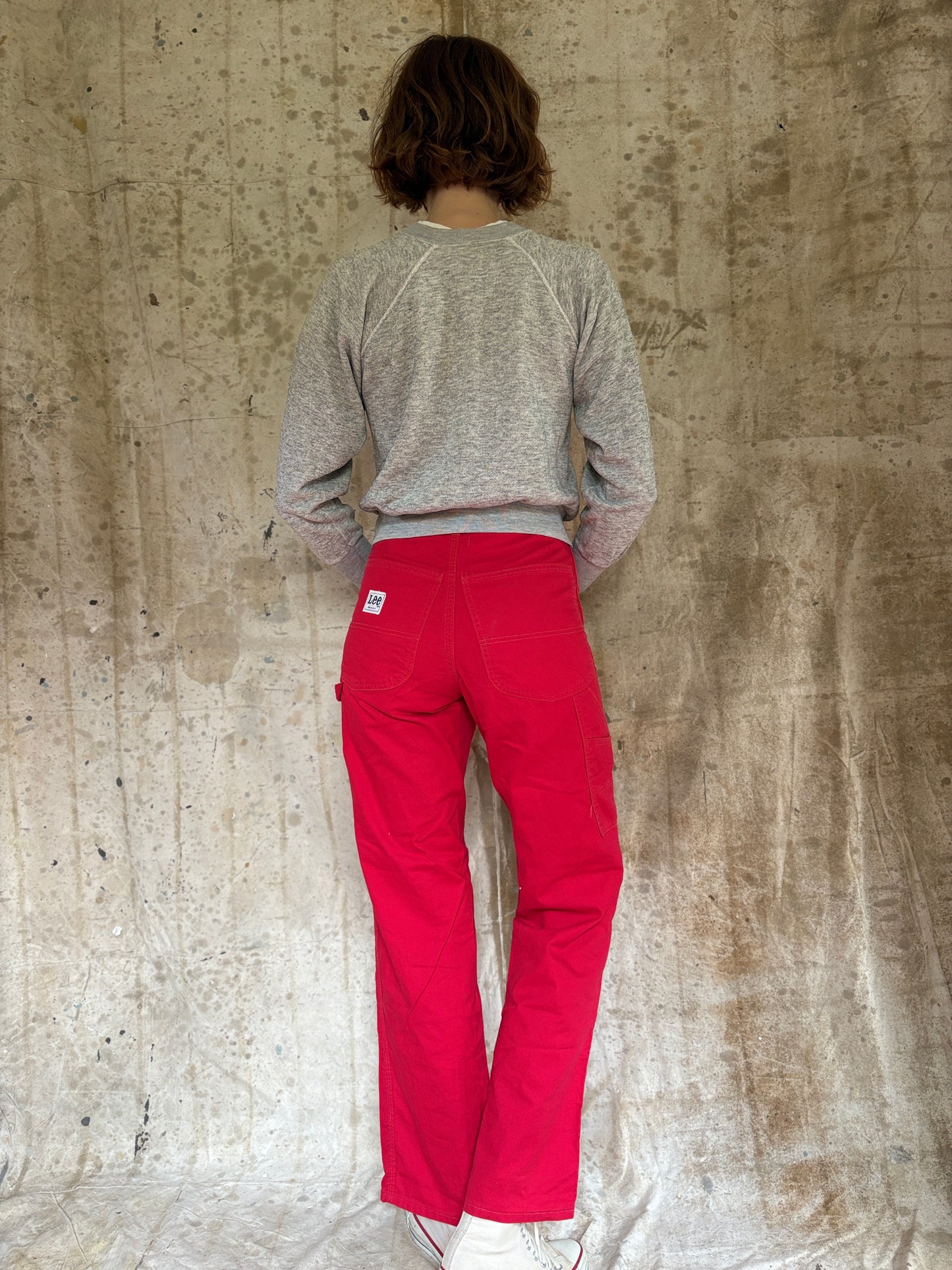 70s Red Lee Carpenter Painter Pants