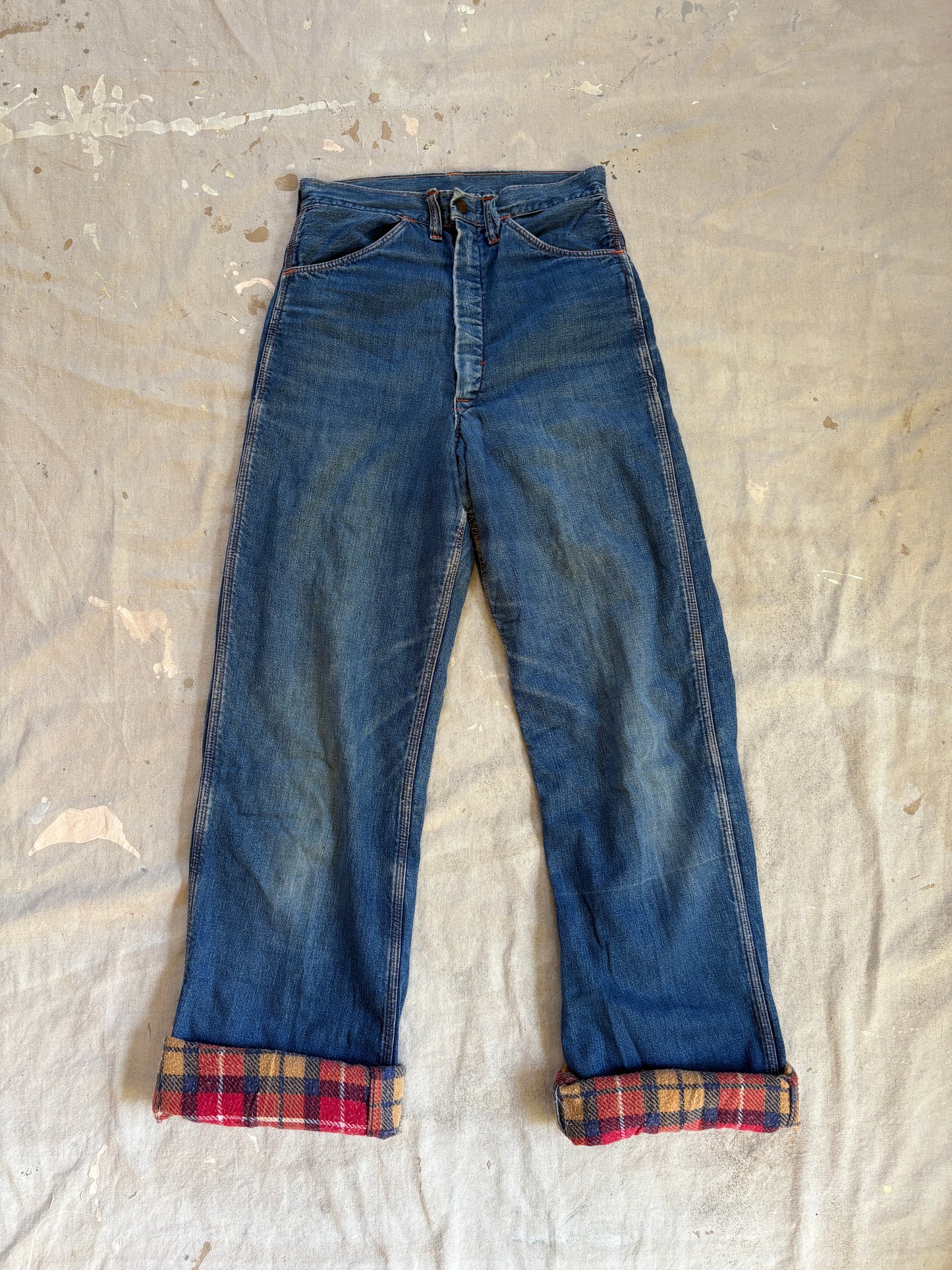 60s Flannel Lined Jeans