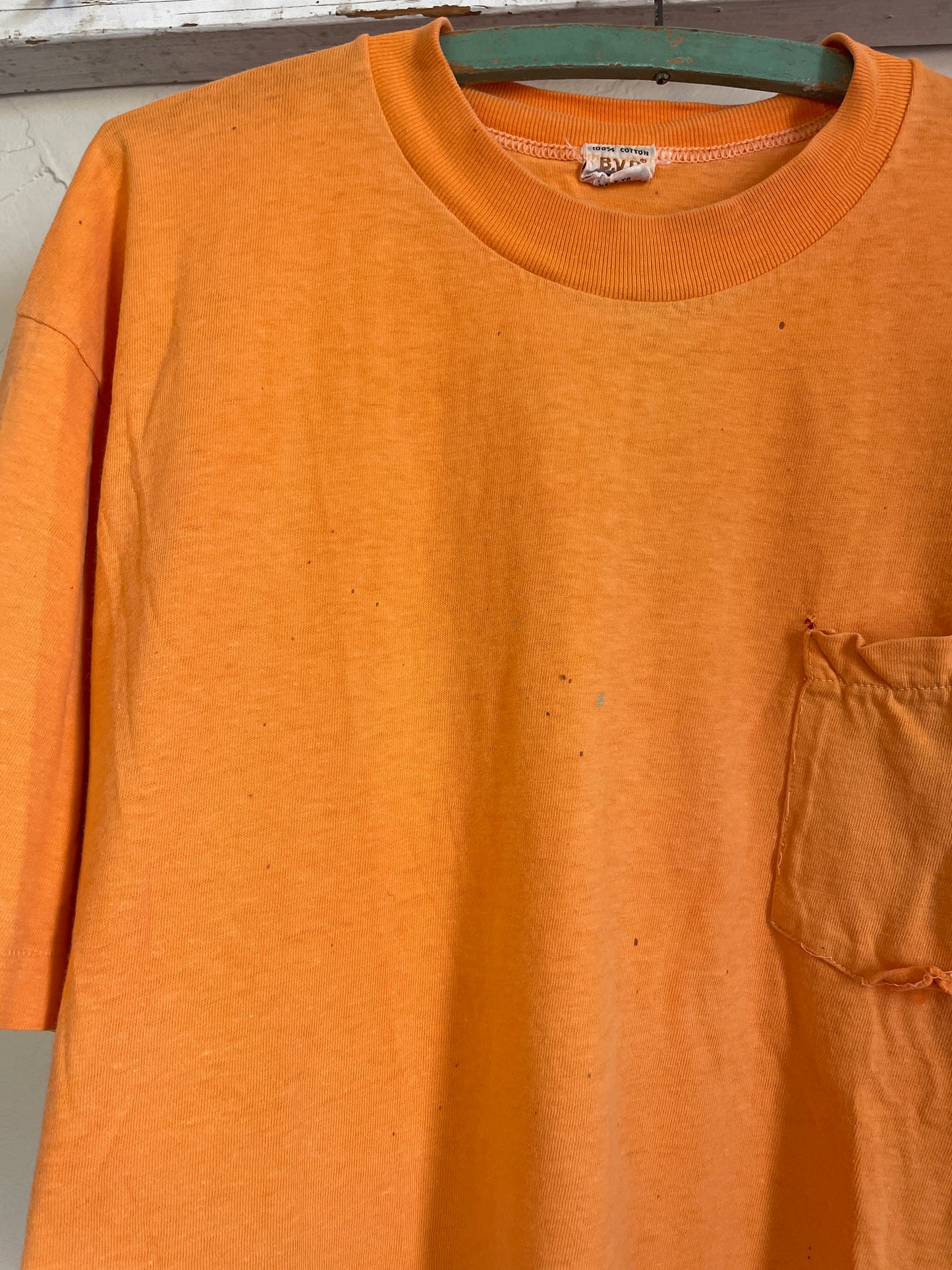 60s BVD Blank Orange Pocket Tee