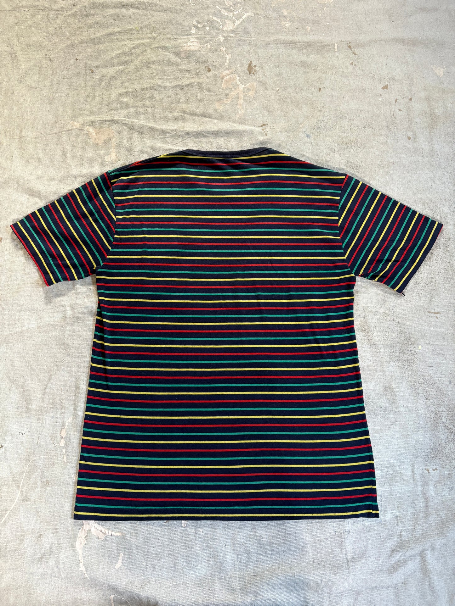 Vintage 80s Playboy Rainbow Striped Tee