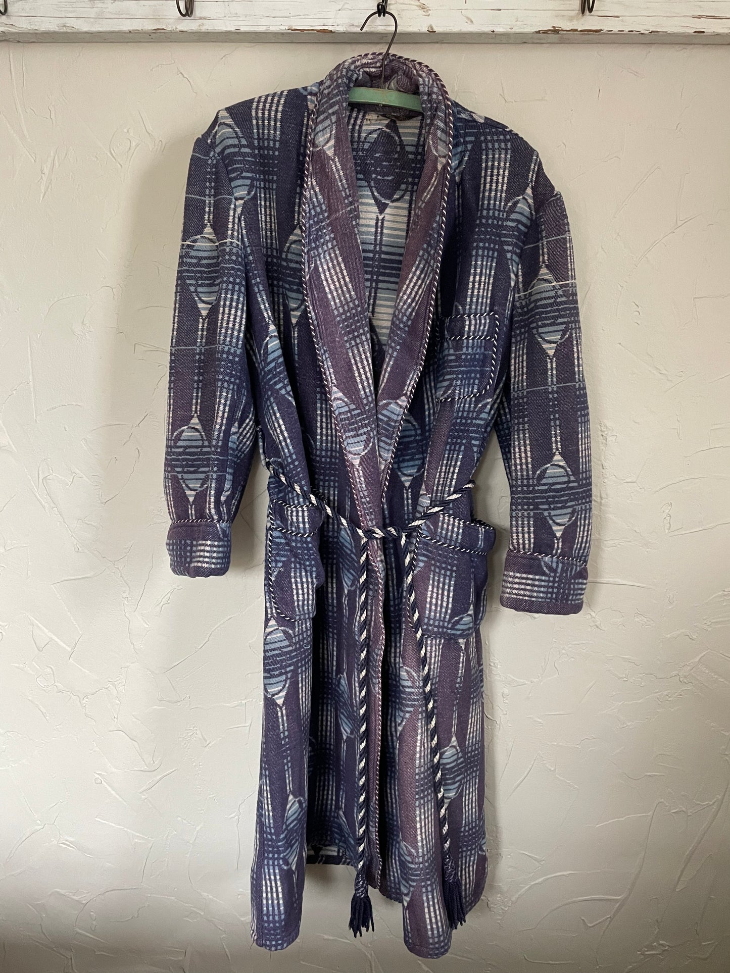 50s Blue Geometric Beacon Robe