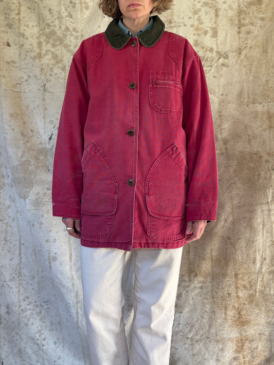 Vintage LL Bean Faded Magenta Barn Coat