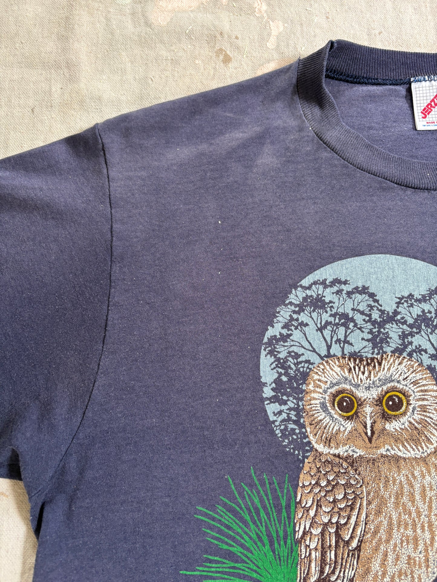 Vintage 80s Owl Couple Tee
