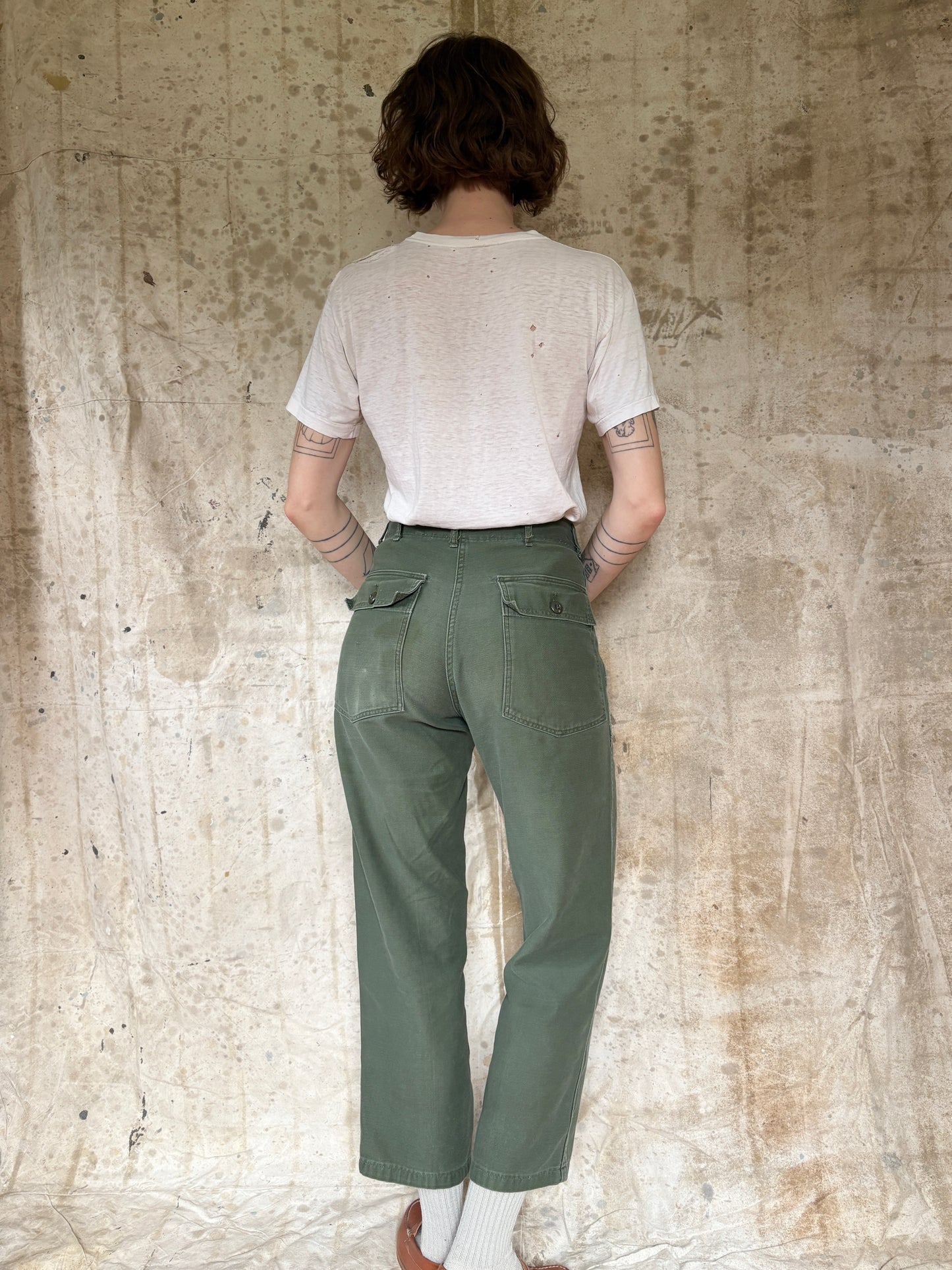 60s OG107 Cotton Sateen Trousers