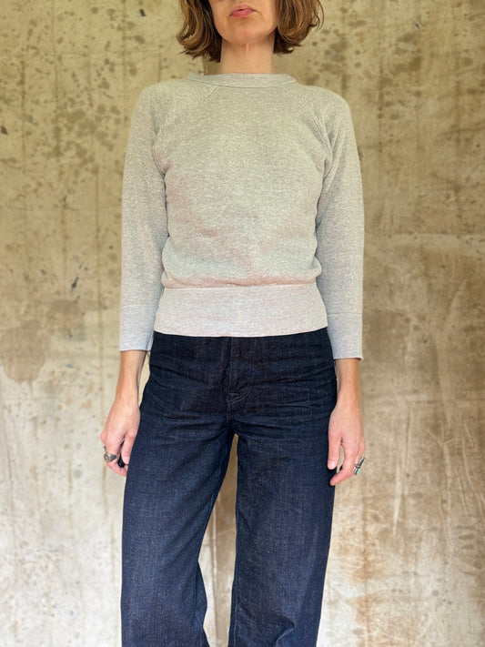 50s Hanes Wind Shield Blank Grey Sweatshirt