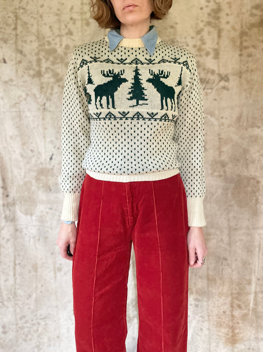 50s Reindeer Sweater