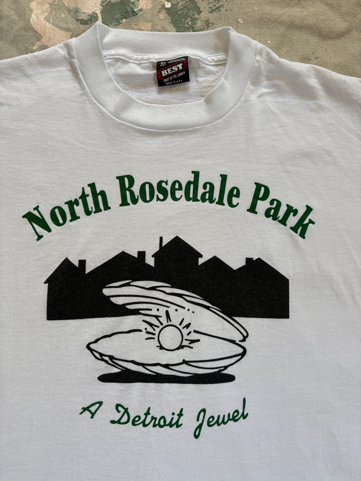 Vintage 80s North Rosedale Park Detroit Michigan Tee