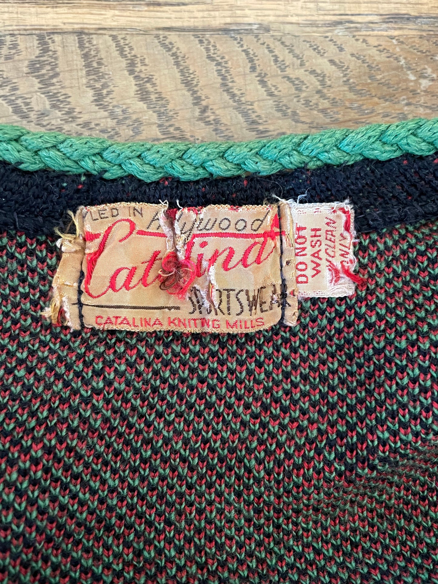 40s Catalina Rose Sweater