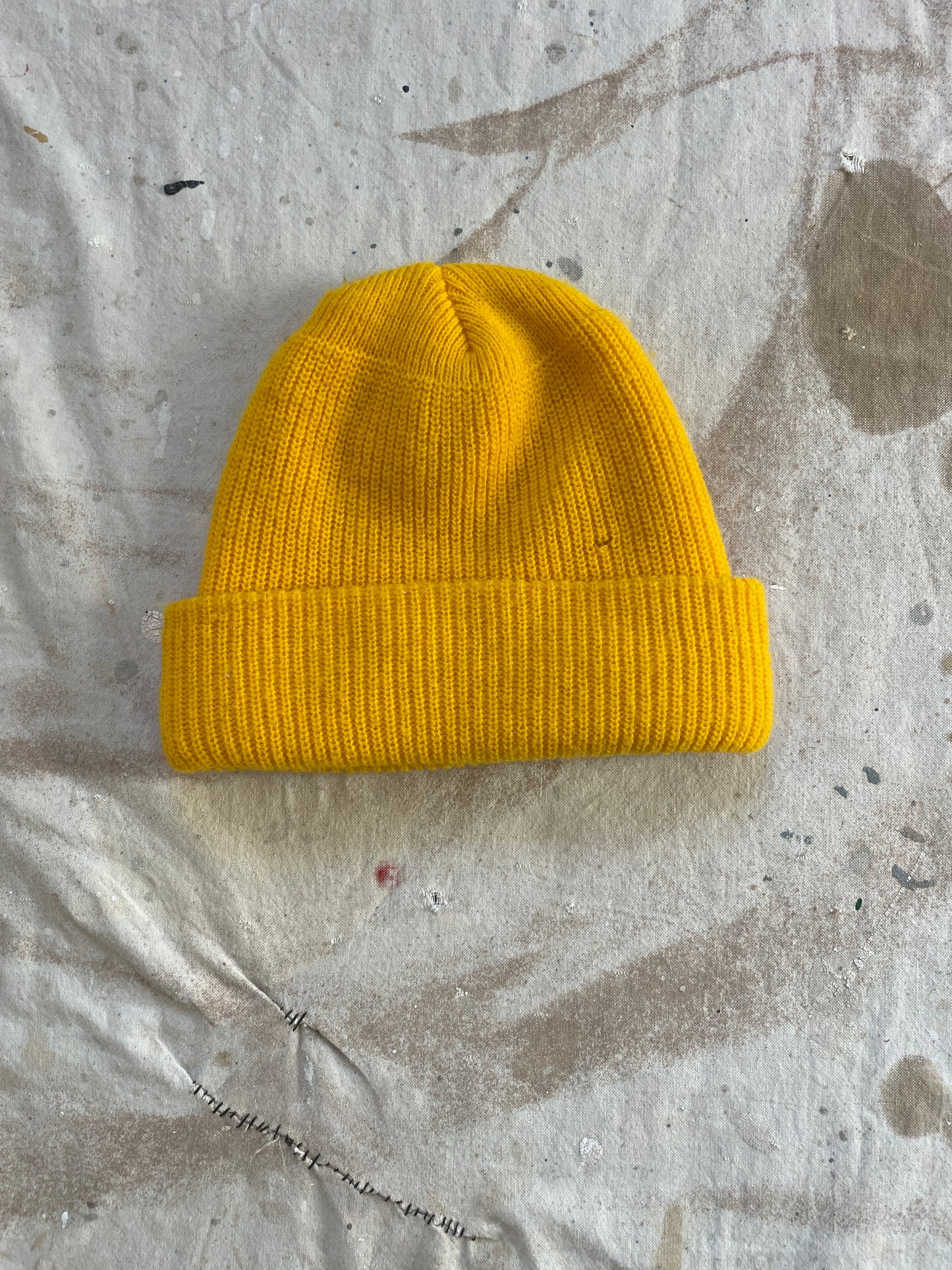 80s Wigwam Yellow Watch Cap